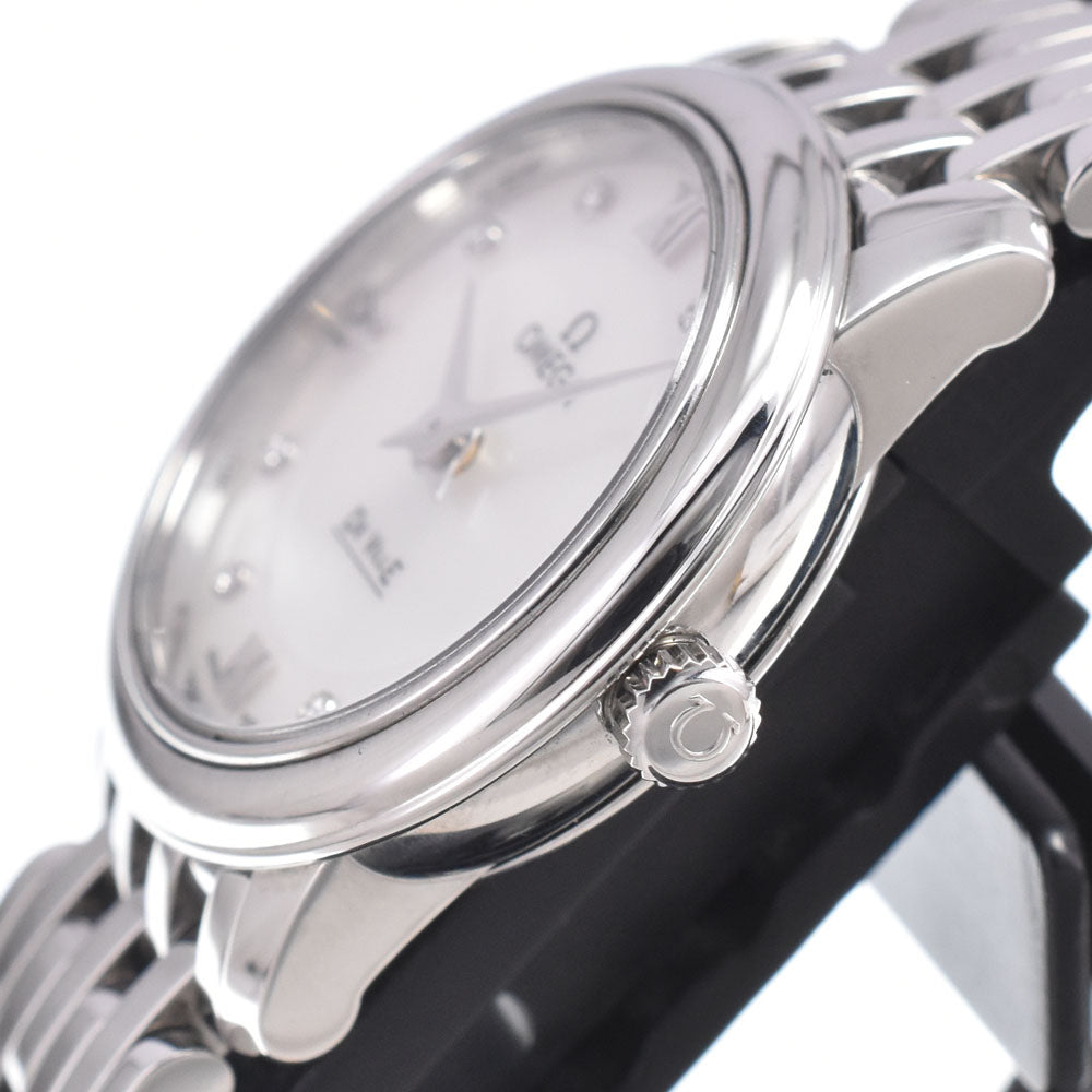 Omega De Ville Prestige Quartz Stainless Steel With Mother Of Pearl Watch (Pre-Owned)