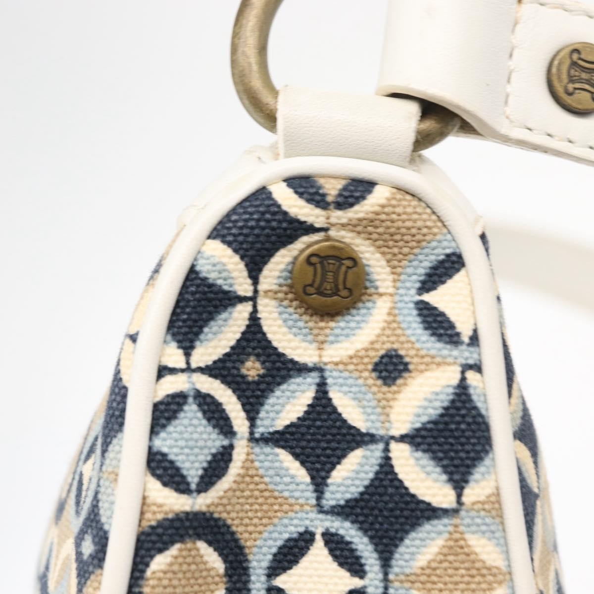 Celine Vintage Pochette Canvas Navy Canvas Clutche & Pouche Bag (Pre-Owned)