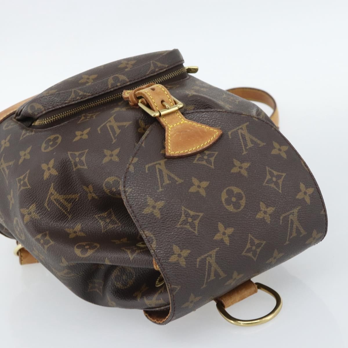 Louis Vuitton Vintage Montsouris Monogram Canvas Brown Canvas Backpack Bag (Pre-Owned)