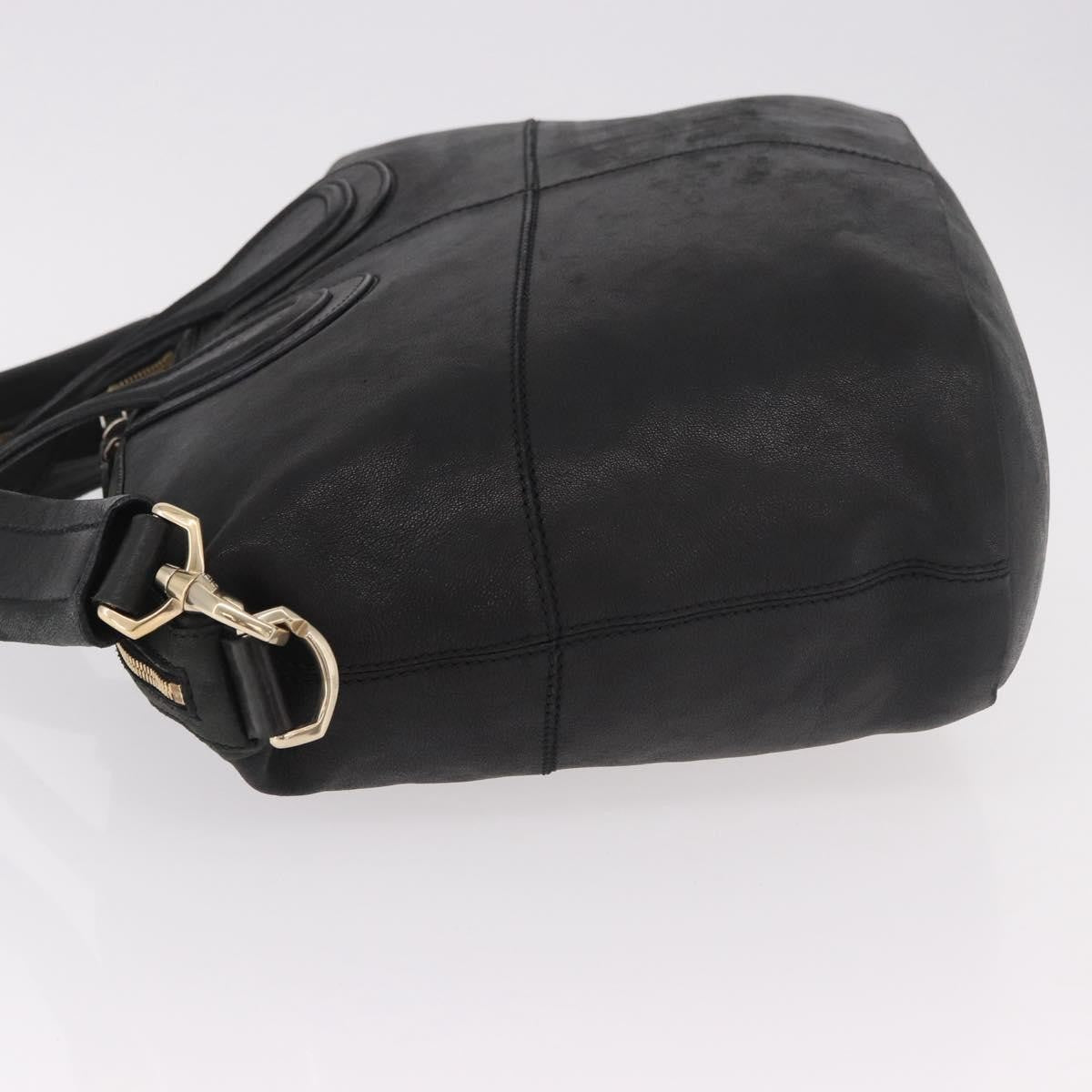 Givenchy Nightingale Satchel Leather Black Leather Handbag (Pre-Owned)
