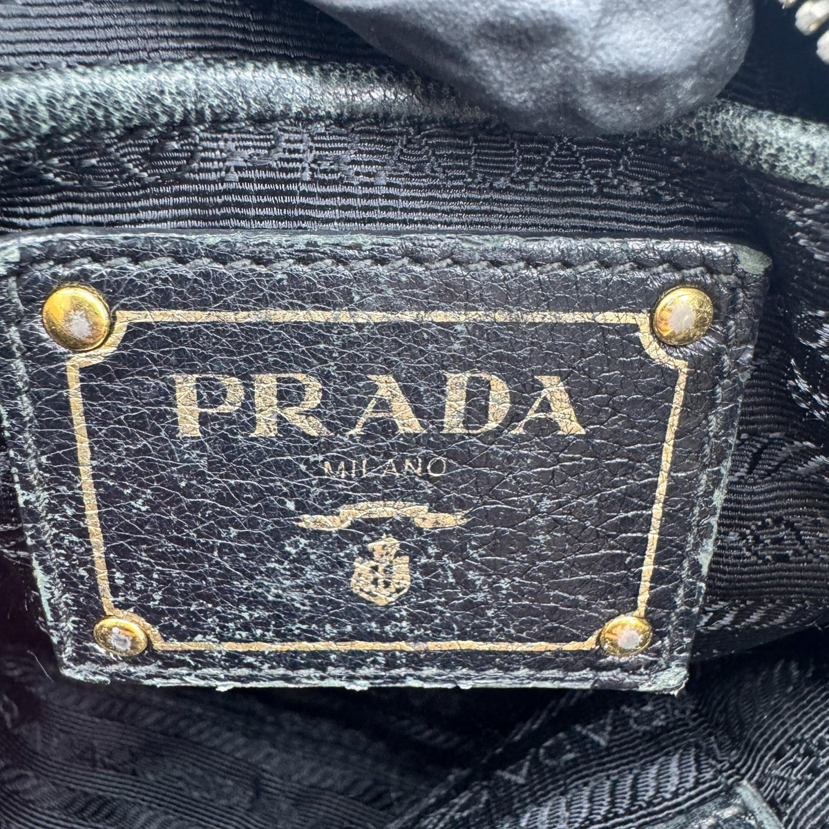 Prada Gaufre Convertible Tessuto Black Nylon Tote Bag Bag (Pre-Owned)