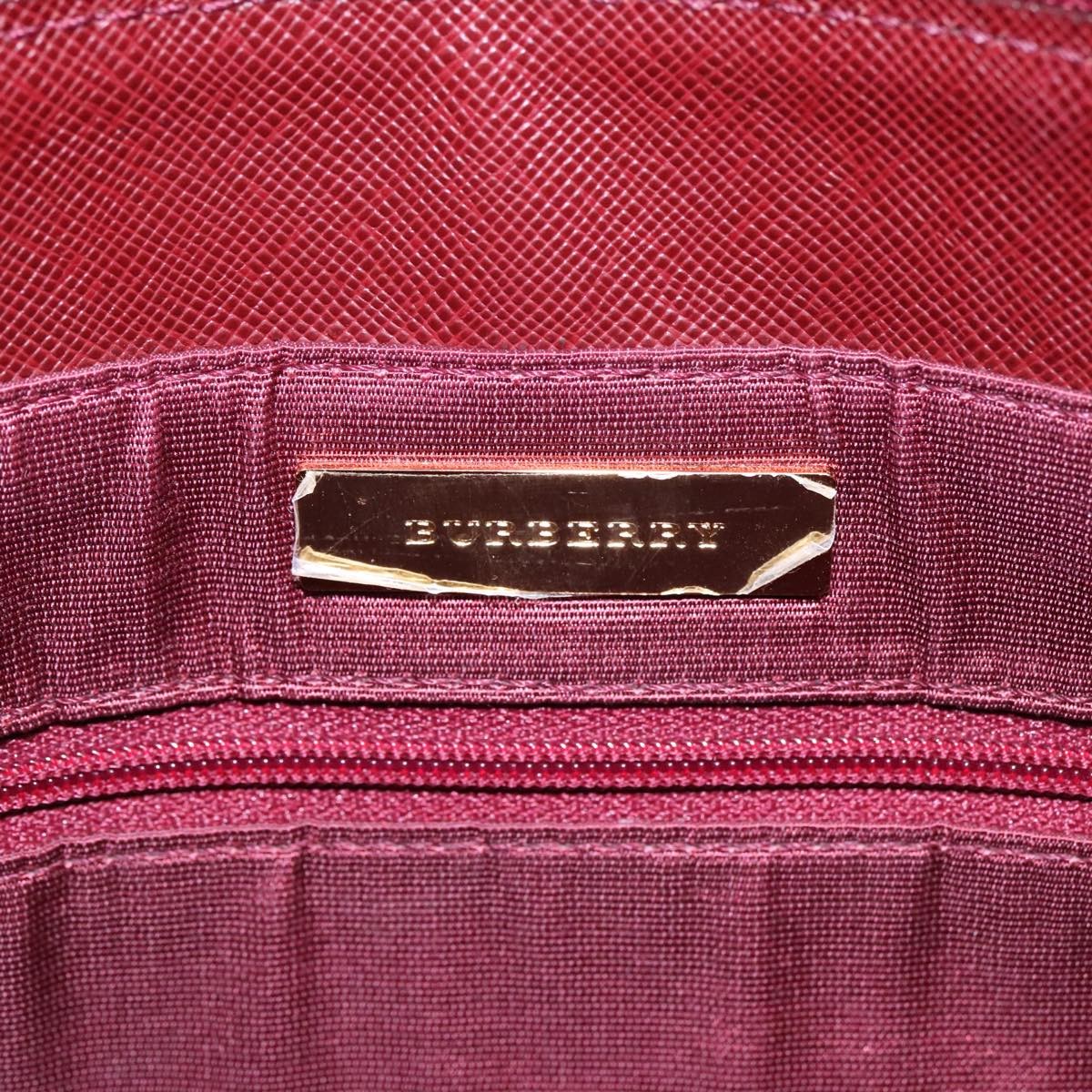 Burberry Nova Check Tote Canvas And Leather Beige Canvas Tote Bag Bag (Pre-Owned)