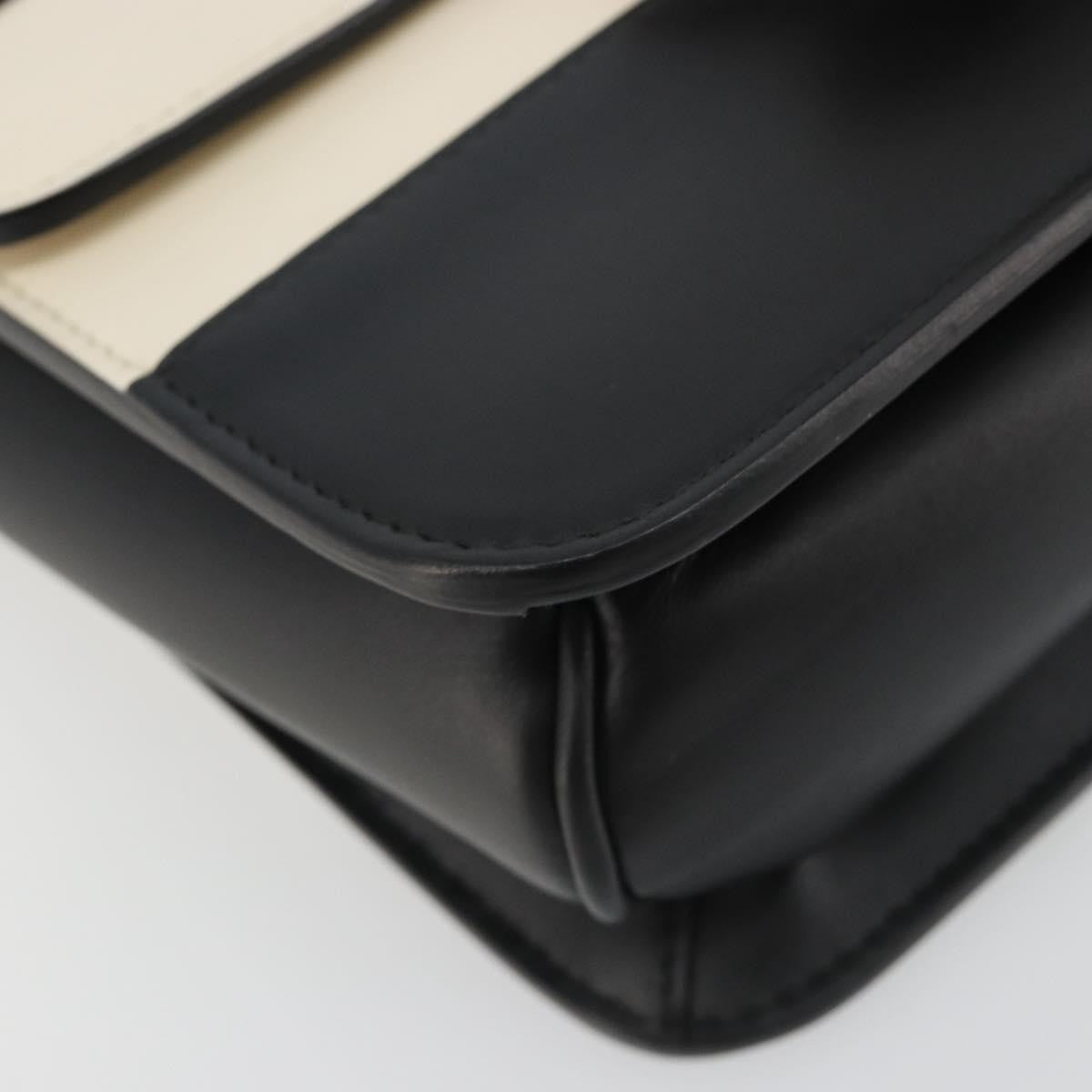 Gucci Queen Margaret Flap Colorblock Leather Black Leather Shoulder Bag Bag (Pre-Owned)