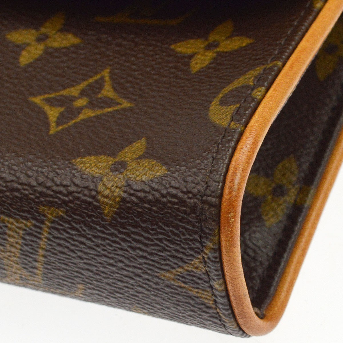 Louis Vuitton Florentine Waist Monogram Canvas Brown Canvas Handbag (Pre-Owned)