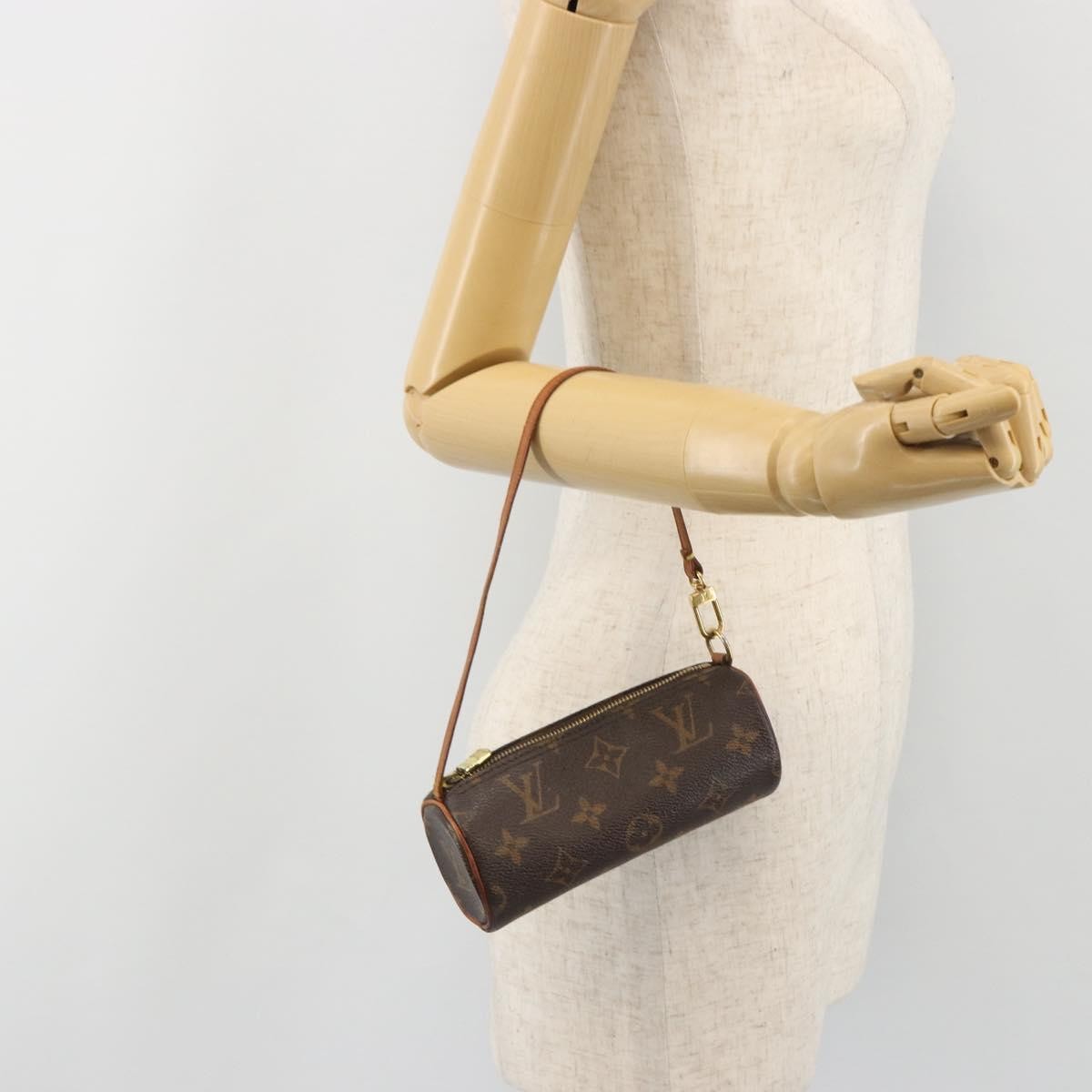 Louis Vuitton Papillon Pochette Monogram Canvas Brown Canvas Clutche & Pouche Bag (Pre-Owned)