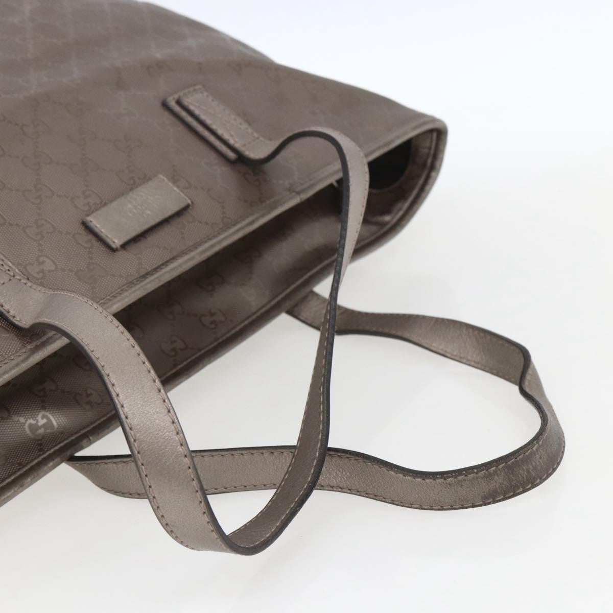 Gucci Plus Tote Gg Imprime Silver Pvc Tote Bag Bag (Pre-Owned)