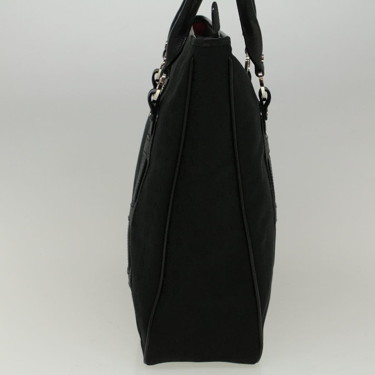 Bvlgari Vintage Canvas Black Canvas Tote Bag Bag (Pre-Owned)