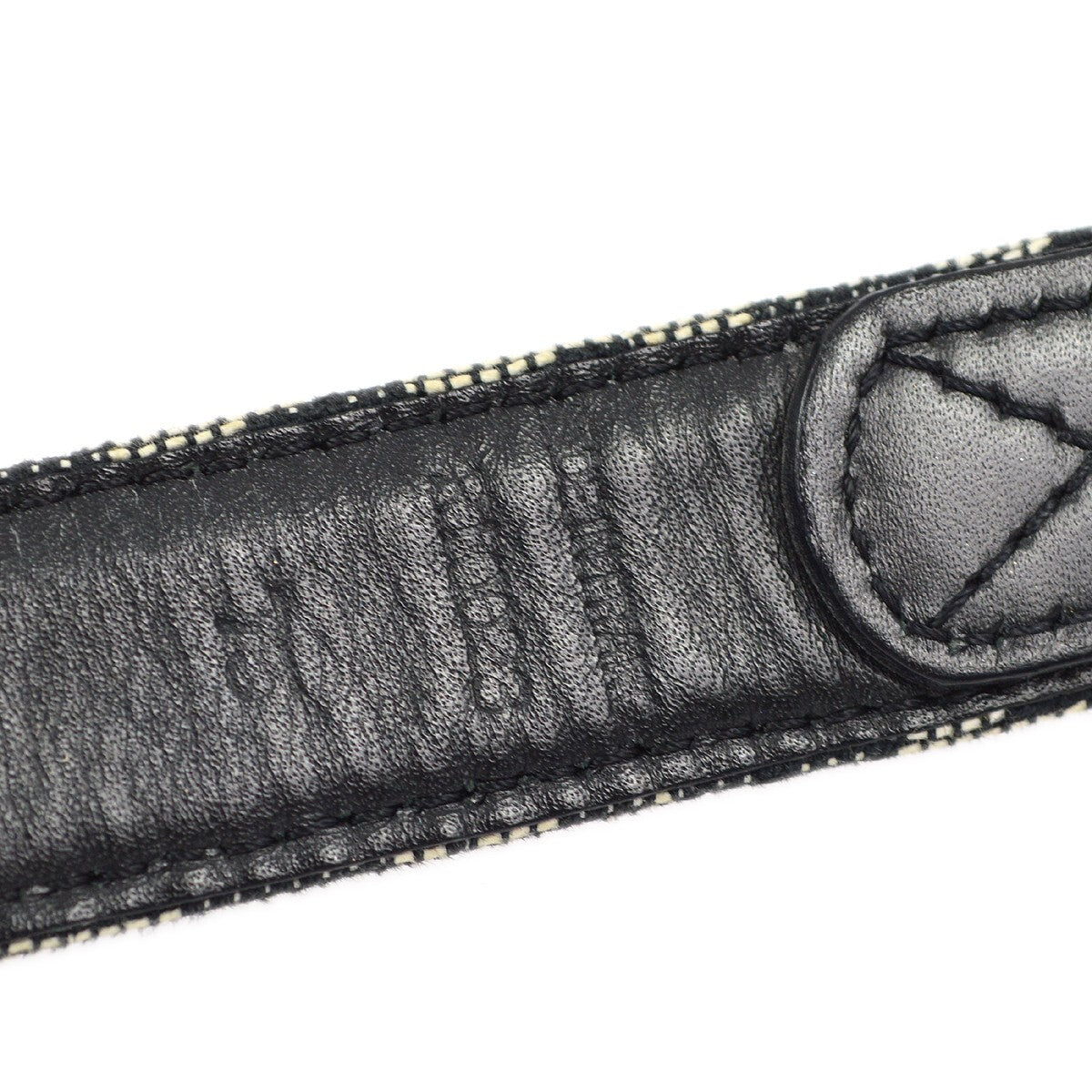 Christian Dior Vintage Belt Canvas Black Canvas Belts Accessory (Pre-Owned)