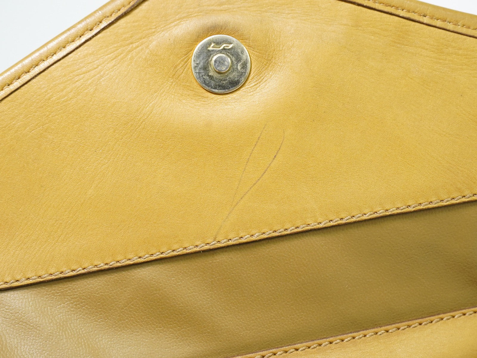 Celine Flap Shoulder Canvas Beige Canvas Shoulder Bag Bag (Pre-Owned)