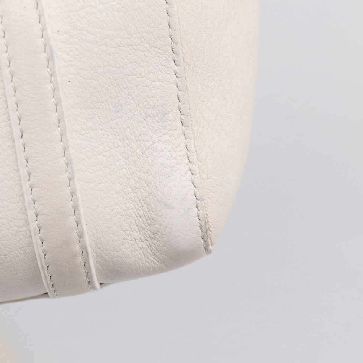Balenciaga Everyday Leather White Leather Tote Bag Bag (Pre-Owned)