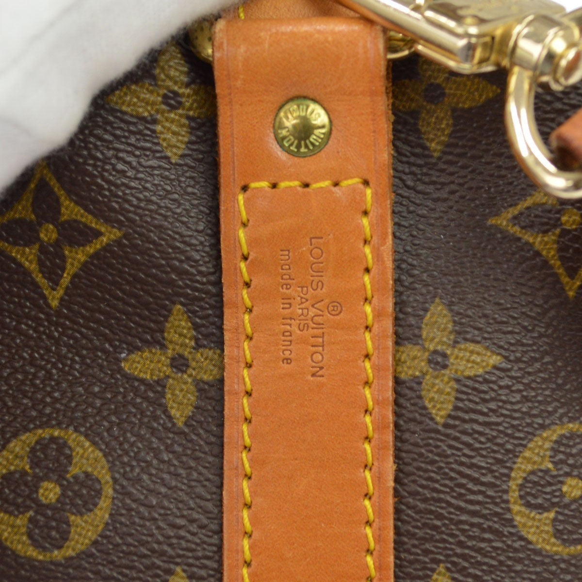 Louis Vuitton Keepall Bandouliere Monogram Canvas Brown Canvas Travel Bag Bag (Pre-Owned)