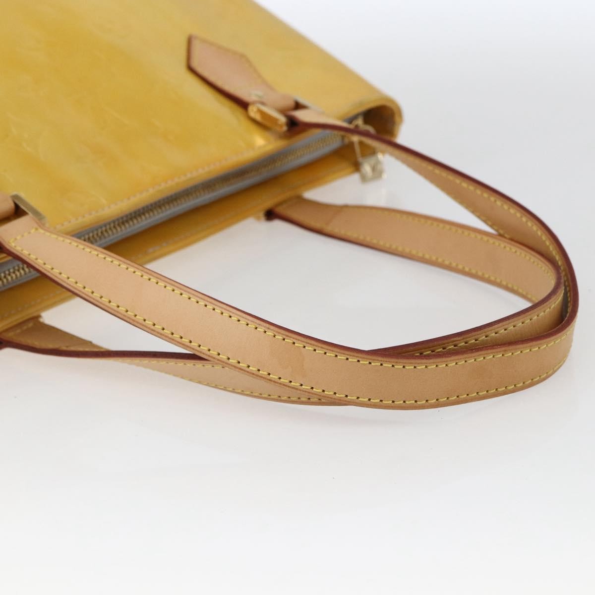 Louis Vuitton Houston Monogram Vernis Yellow Patent_Leather Tote Bag Bag (Pre-Owned)