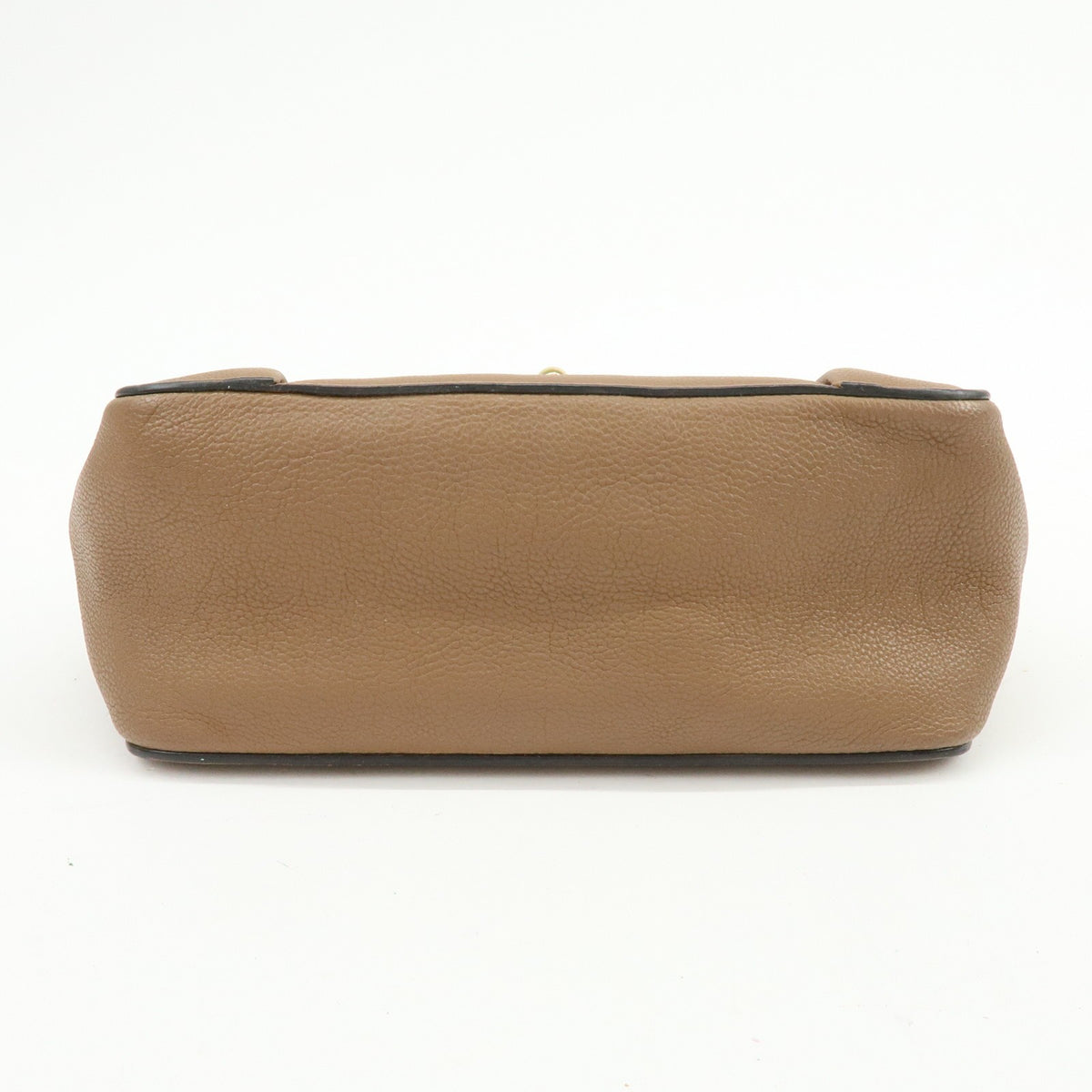 Chloe Elsie Chain Leather Brown Leather Shoulder Bag Bag (Pre-Owned)