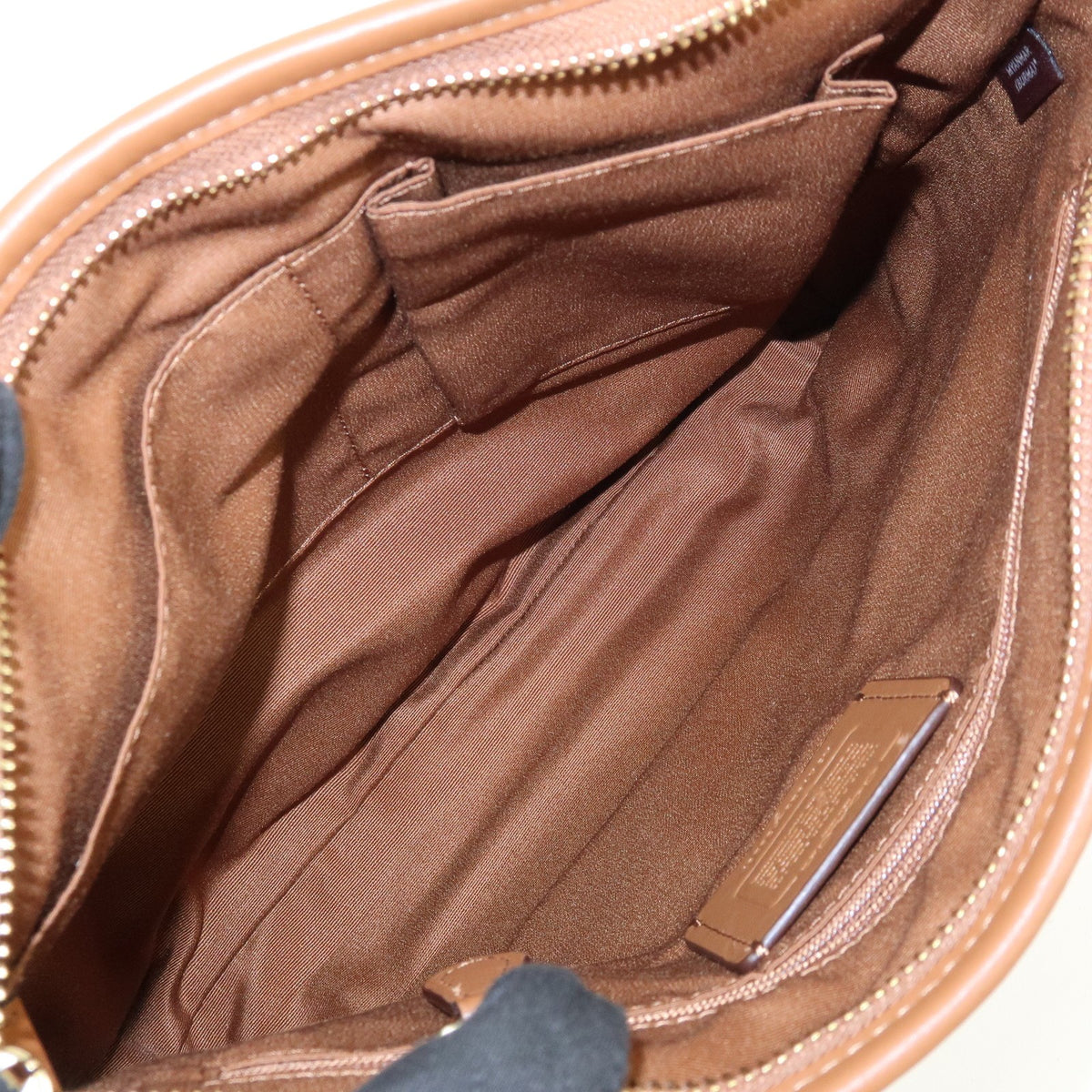 Coach Shoulder Canvas Brown Canvas Handbag (Pre-Owned)