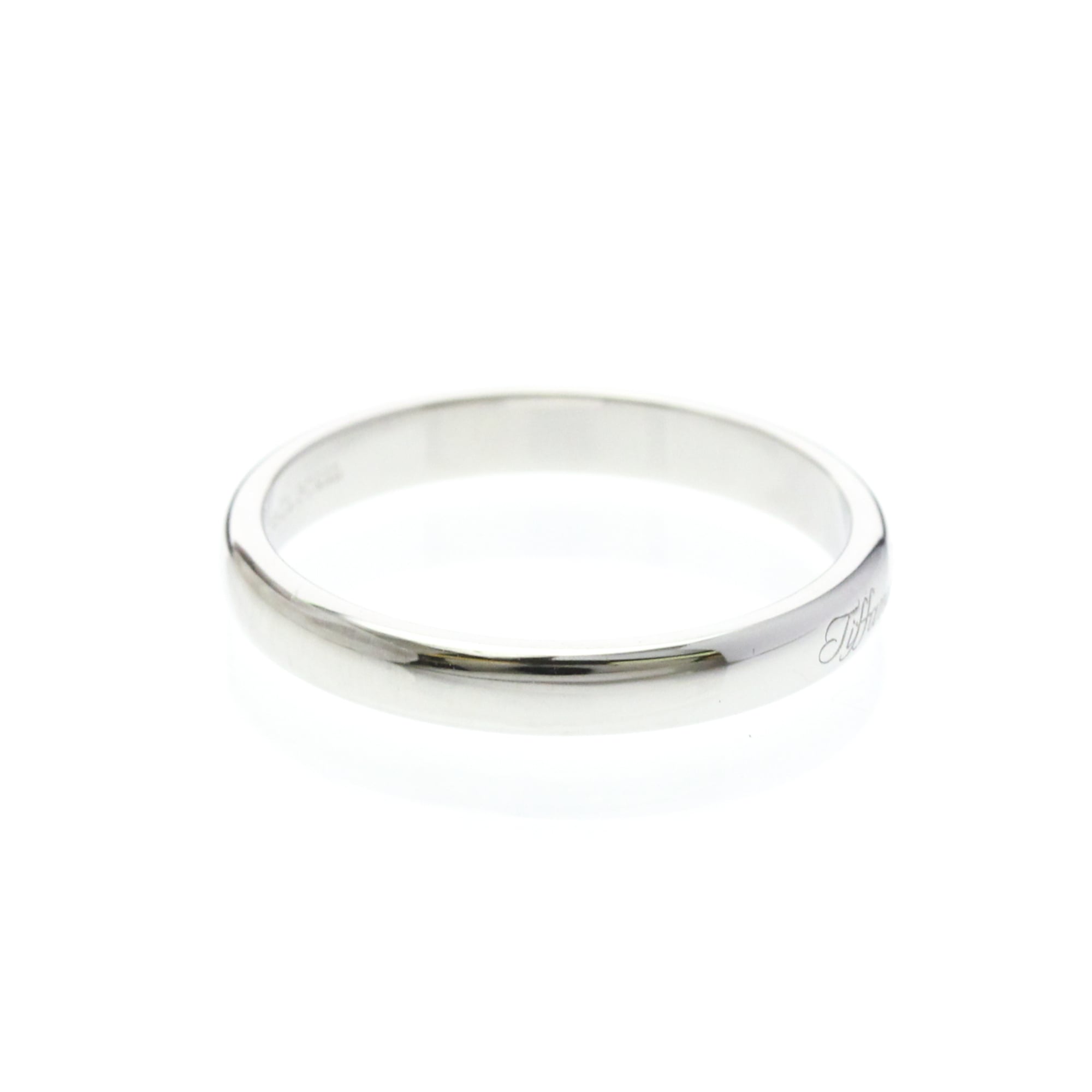 Tiffany & Co. Notes Wedding Band Platinum Silver Platinum Ring Jewelry (Pre-Owned)