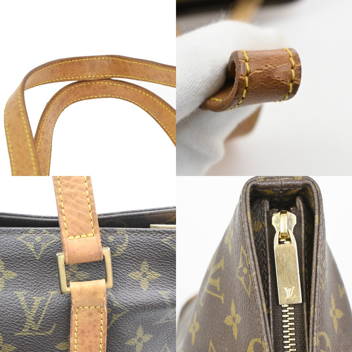 Louis Vuitton Cabas Piano Monogram Canvas Brown Canvas Tote Bag Bag (Pre-Owned)