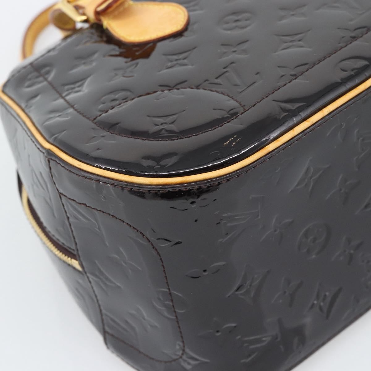 Louis Vuitton Summit Drive Monogram Vernis Black Patent_Leather Handbag (Pre-Owned)