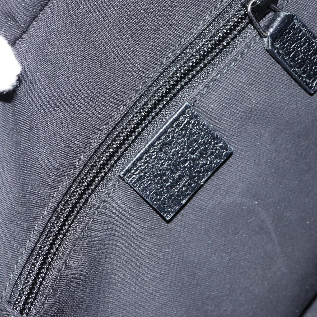 Gucci Web Zip Tote Gg Canvas And Leather Black Canvas Tote Bag Bag (Pre-Owned)