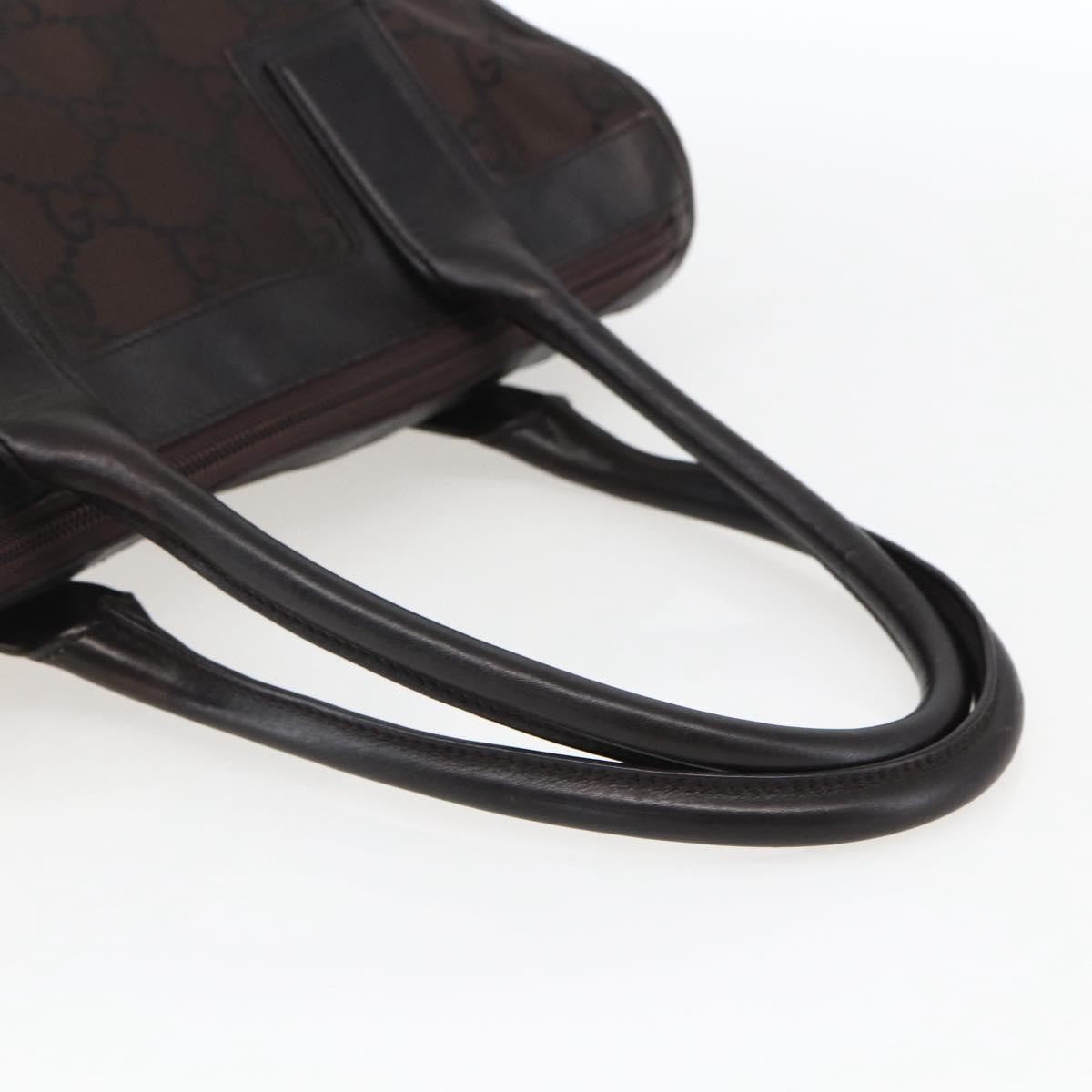 Gucci Gg Canvas Canvas Brown Canvas Tote Bag Bag (Pre-Owned)