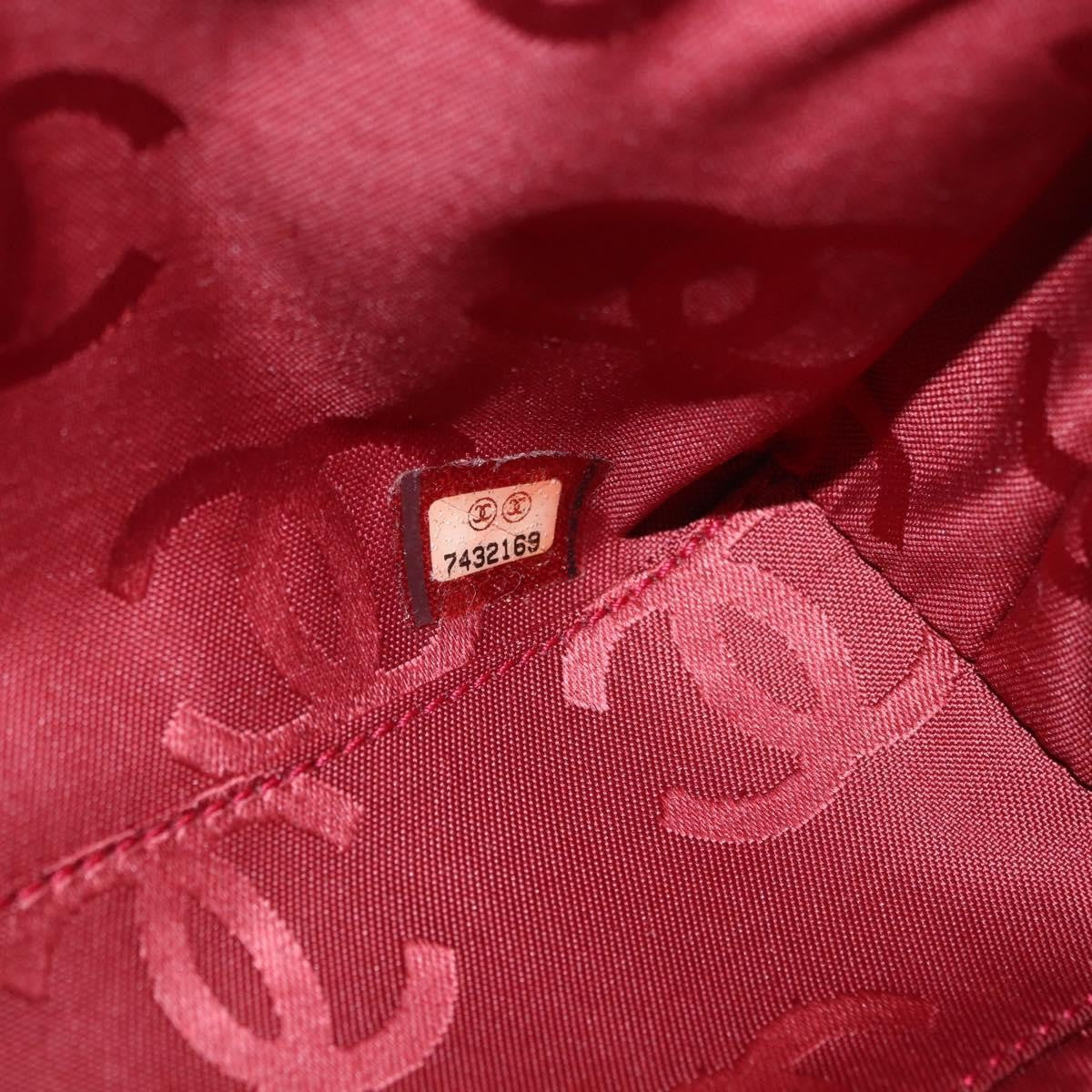 Chanel Vintage Clutch Canvas Red Canvas Clutche & Pouche Bag (Pre-Owned)