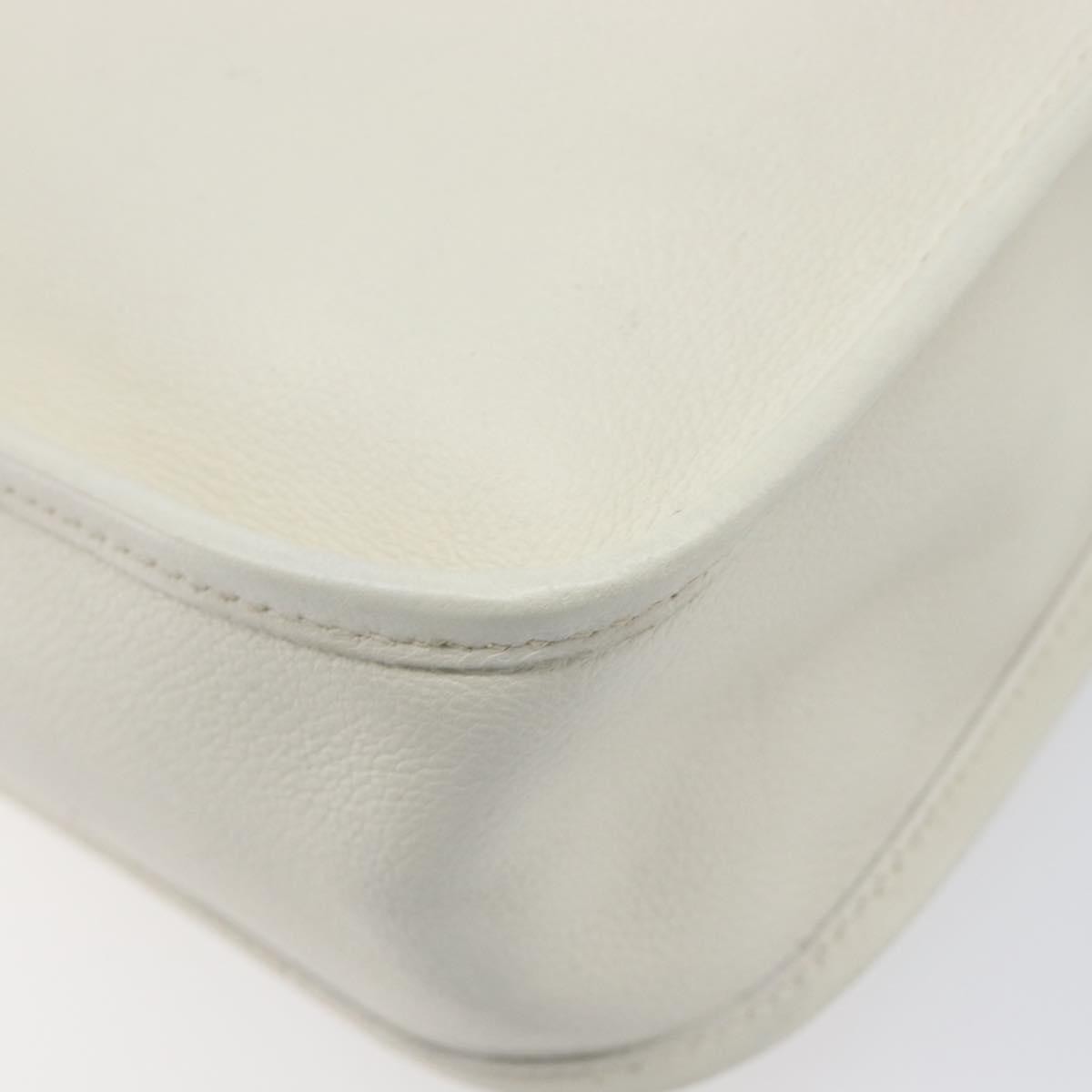 Hermes Vespa Courchevel White Leather Shoulder Bag Bag (Pre-Owned)