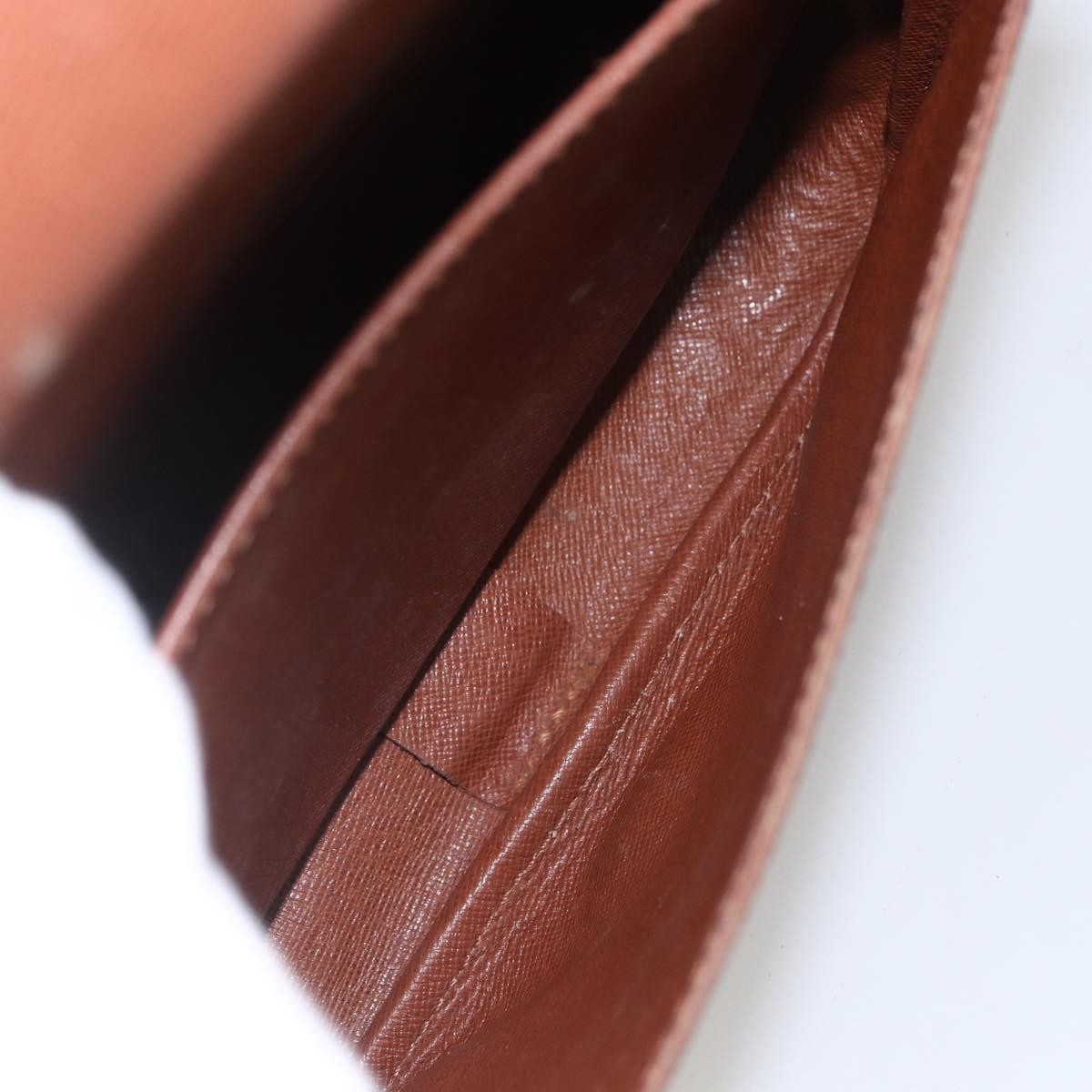 Louis Vuitton Cartouchiere Monogram Canvas Brown Canvas Shoulder Bag Bag (Pre-Owned)