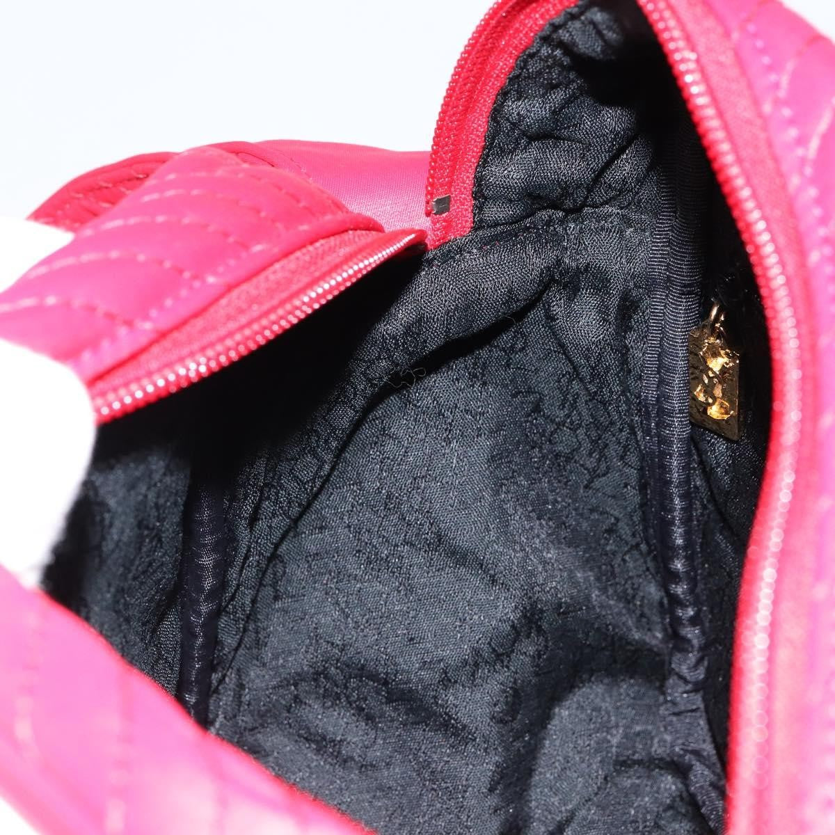 Saint Laurent Vintage Nylon Red Nylon Shoulder Bag Bag (Pre-Owned)