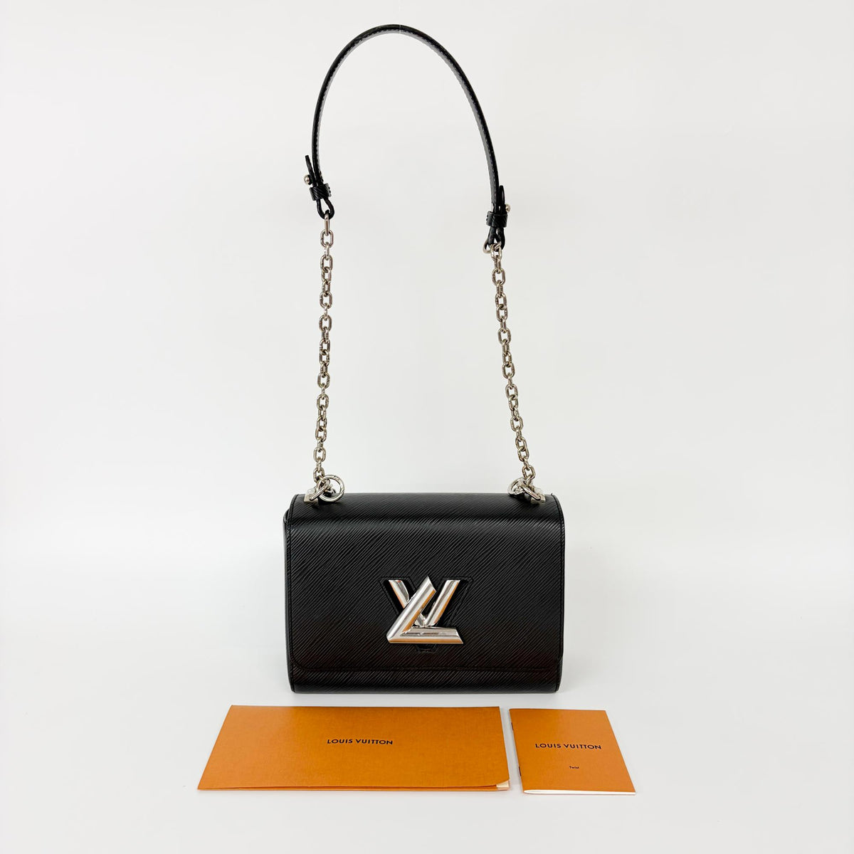Louis Vuitton Twist Epi Leather Black Leather Handbag (Pre-Owned)