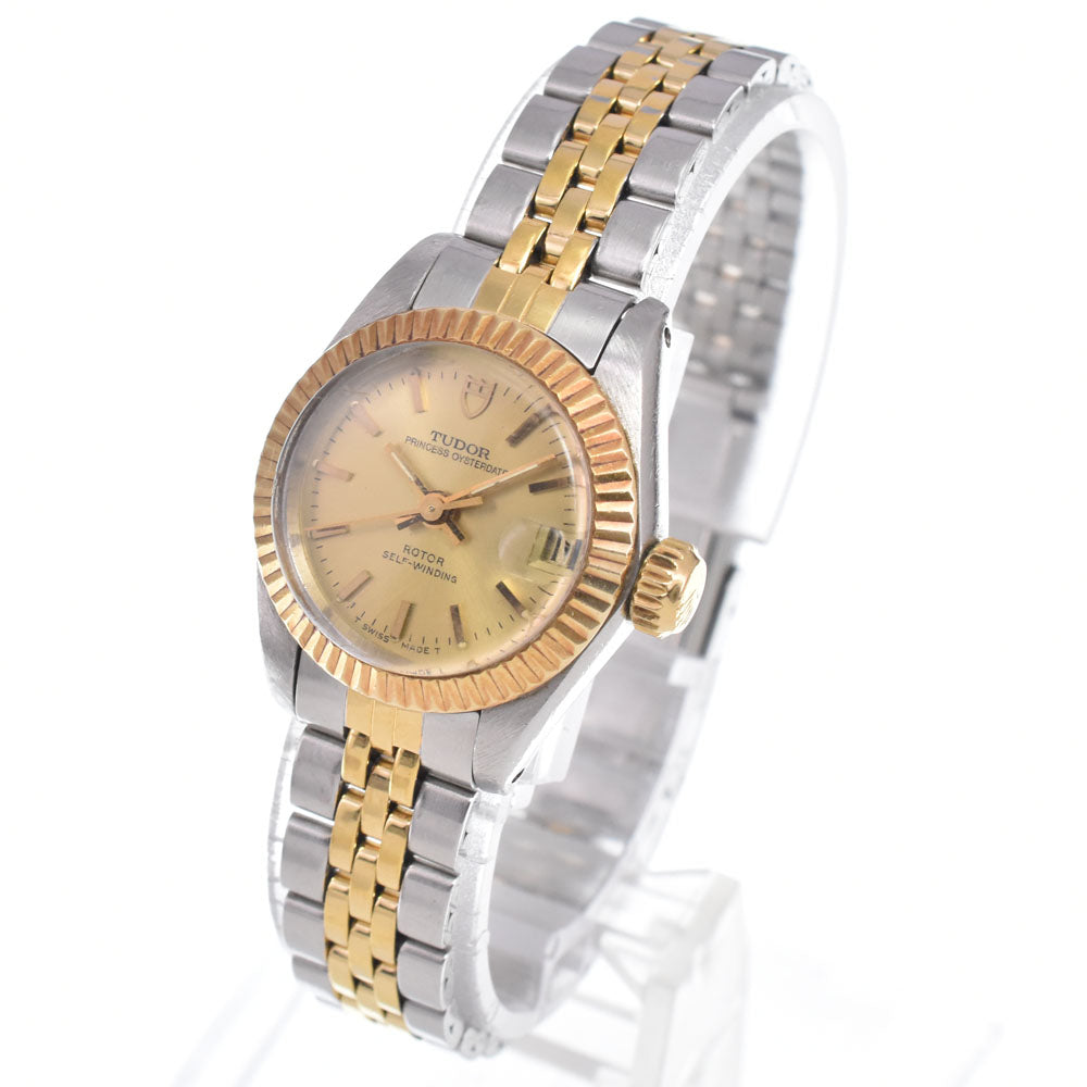 Tudor Princess Oyster Date Automatic Stainless Steel And 18K Yellow Gold Watch (Pre-Owned)