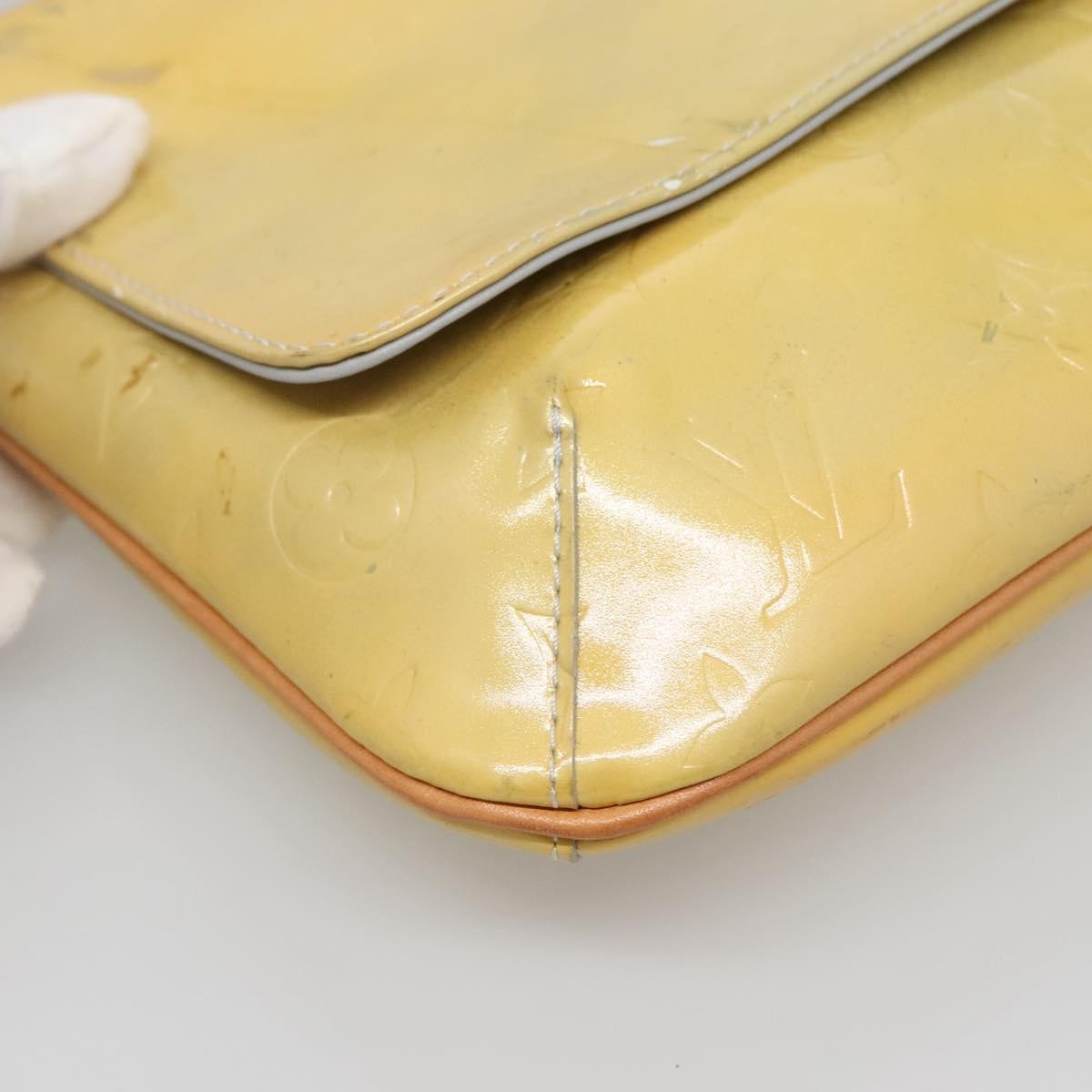 Louis Vuitton Thompson Street Monogram Vernis Beige Patent_Leather Shoulder Bag Bag (Pre-Owned)