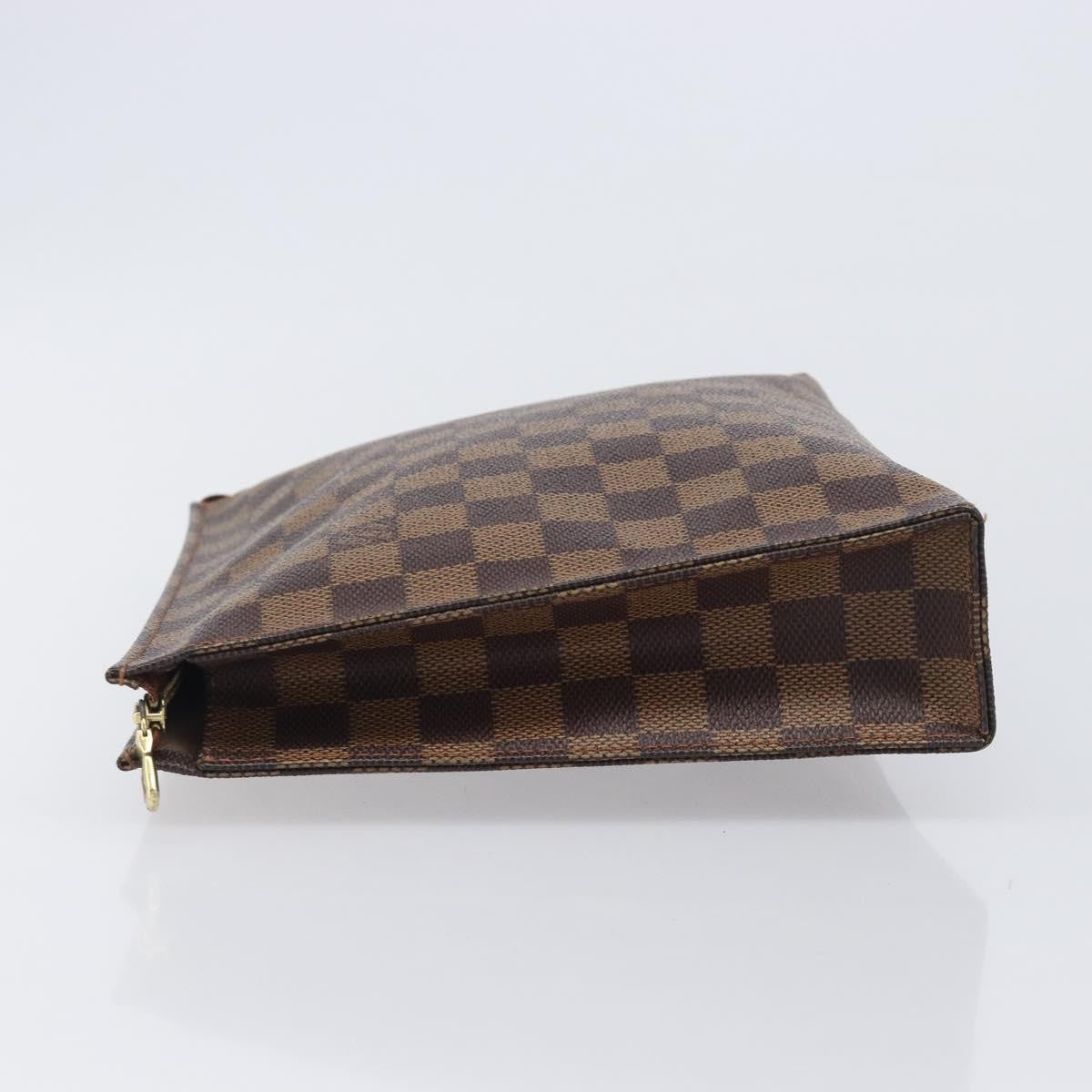 Louis Vuitton Toiletry Pouch Damier Brown Canvas Clutche & Pouche Bag (Pre-Owned)