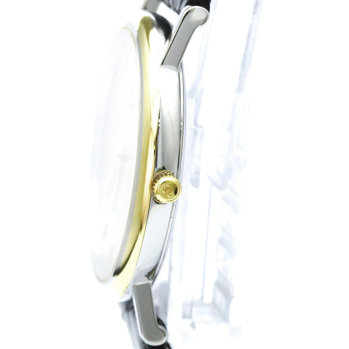 Omega De Ville Quartz Stainless Steel And Gold Plated Watch (Pre-Owned)