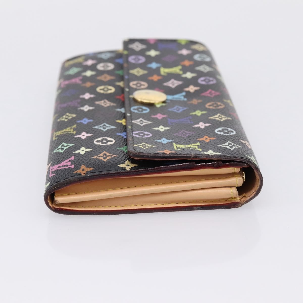 Louis Vuitton Sarah Monogram Multicolor Black Canvas Wallets Accessory (Pre-Owned)