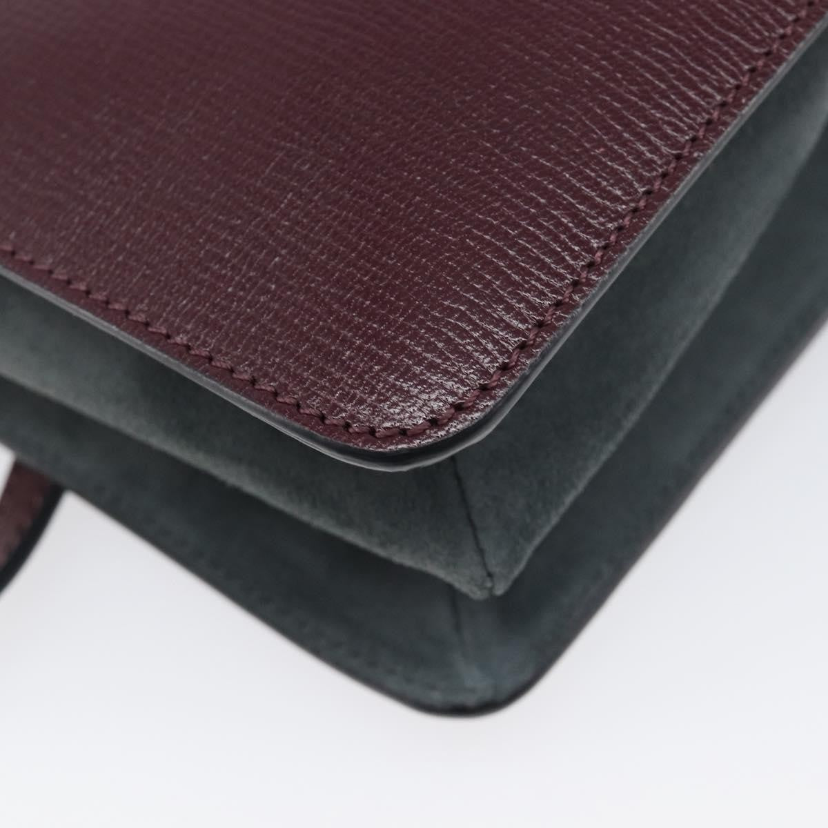 Givenchy Cross 3 Leather Burgundy Leather Crossbody Bag Bag (Pre-Owned)