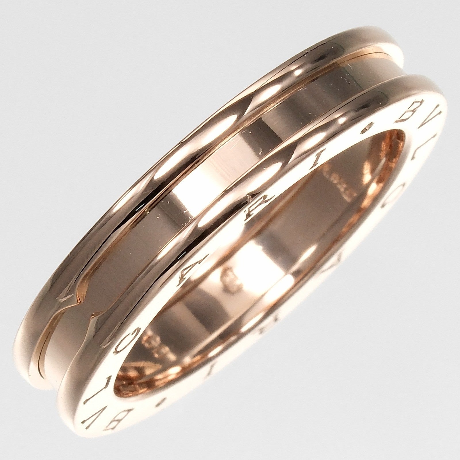 Bvlgari B.Zero1 One Band 18K Rose Gold Gold Pink_Gold Ring Jewelry (Pre-Owned)