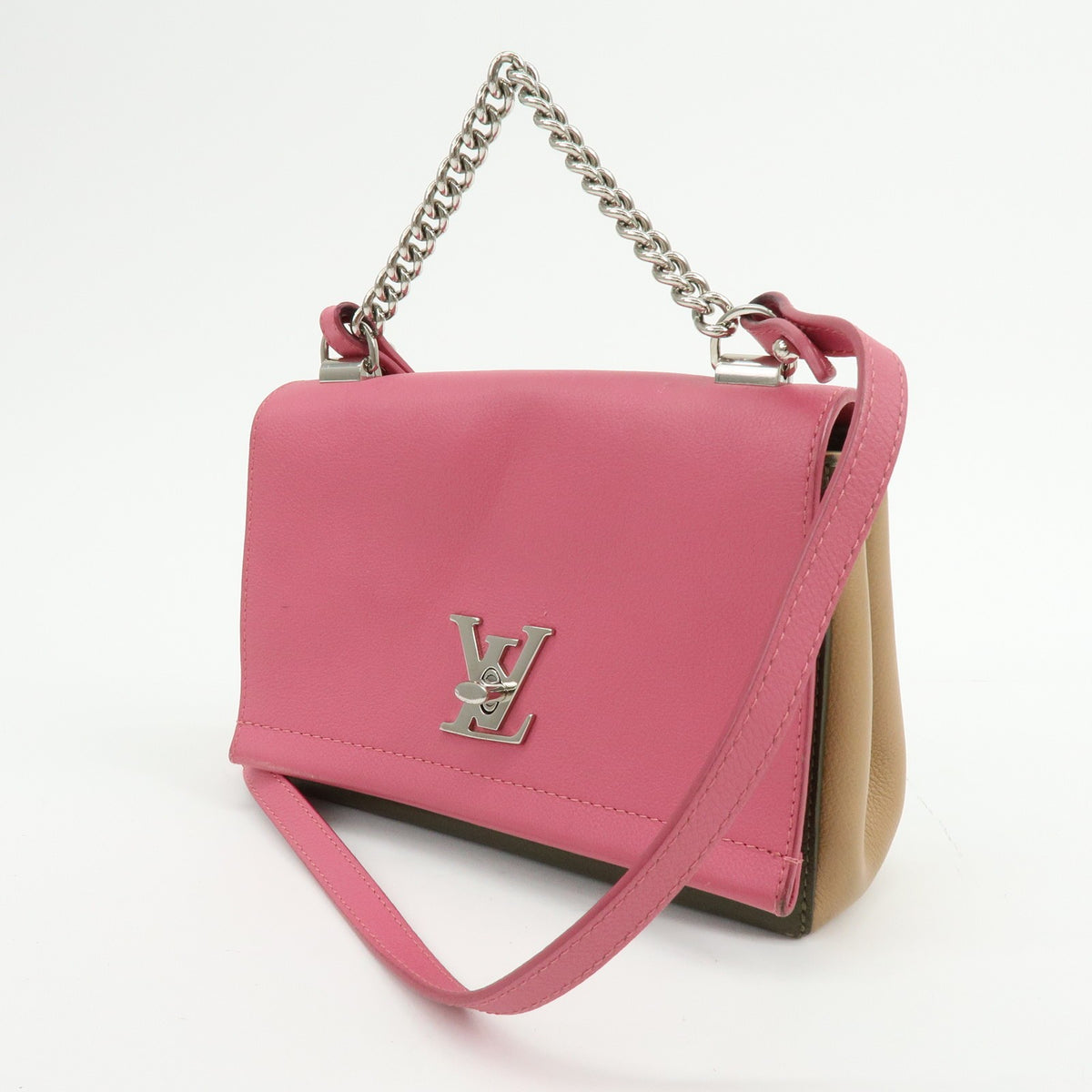 Louis Vuitton Lockme Ii Leather Pink Leather Shoulder Bag Bag (Pre-Owned)
