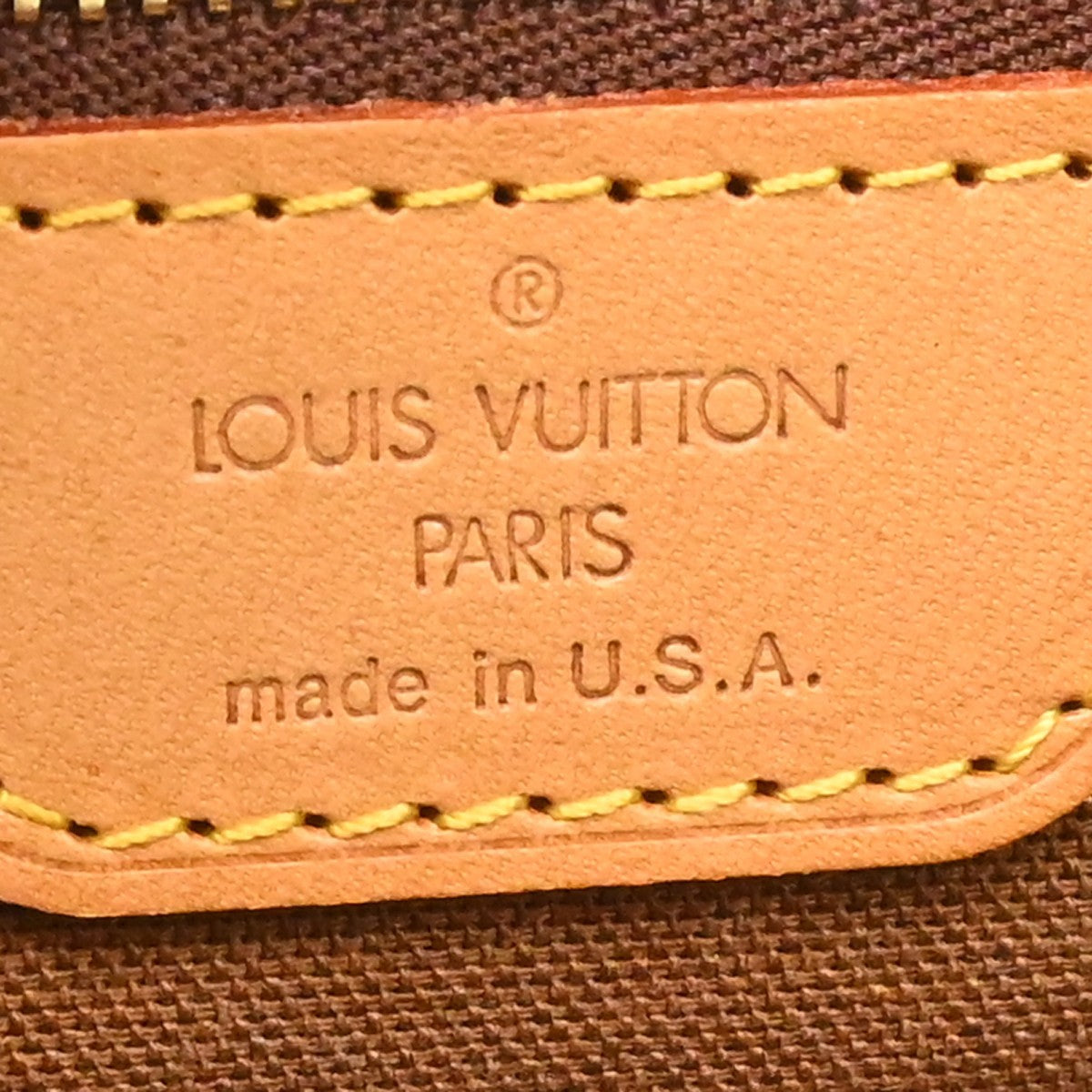 Louis Vuitton Trotteur Monogram Canvas Brown Canvas Handbag (Pre-Owned)