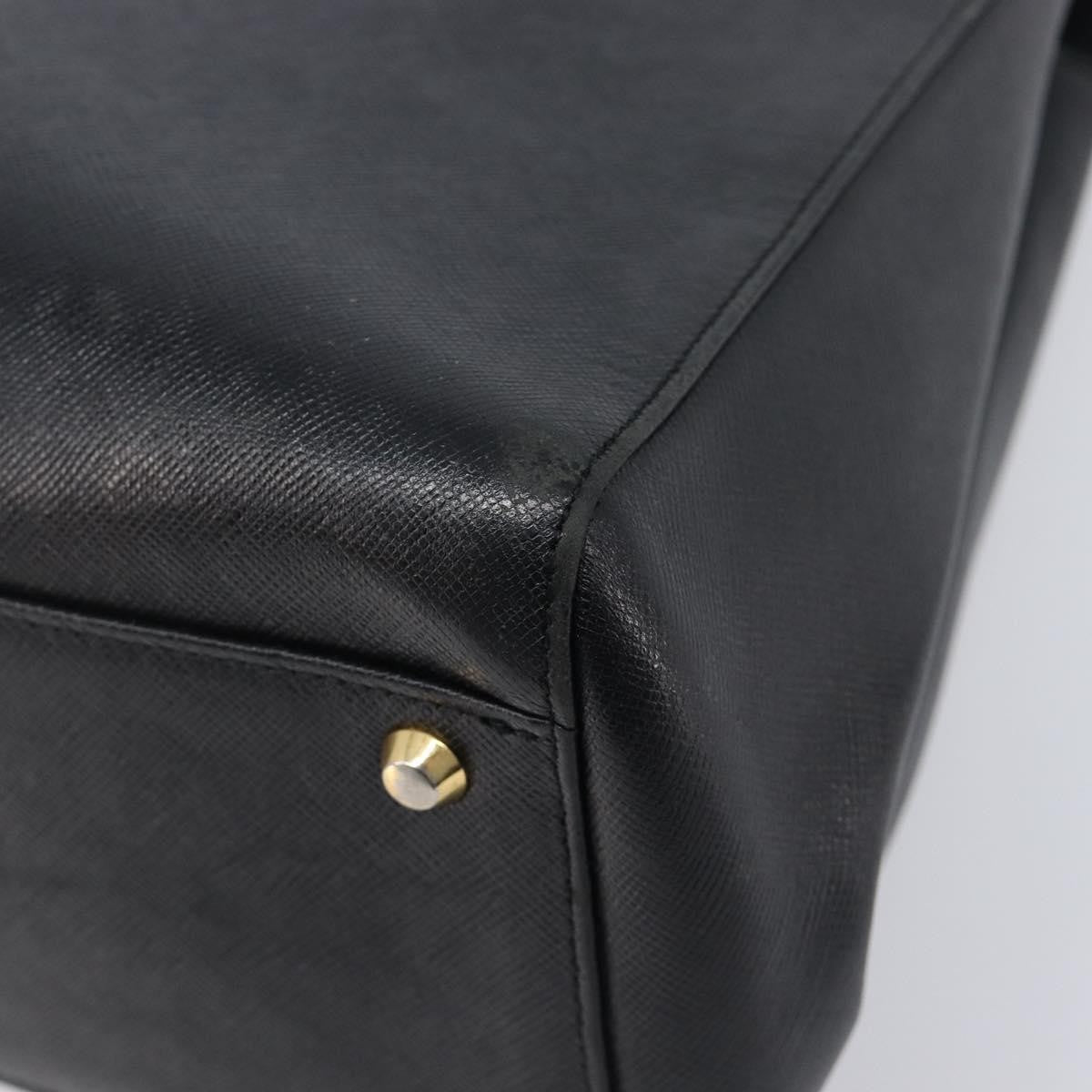 Burberry Handbag Leather Black Leather Handbag (Pre-Owned)