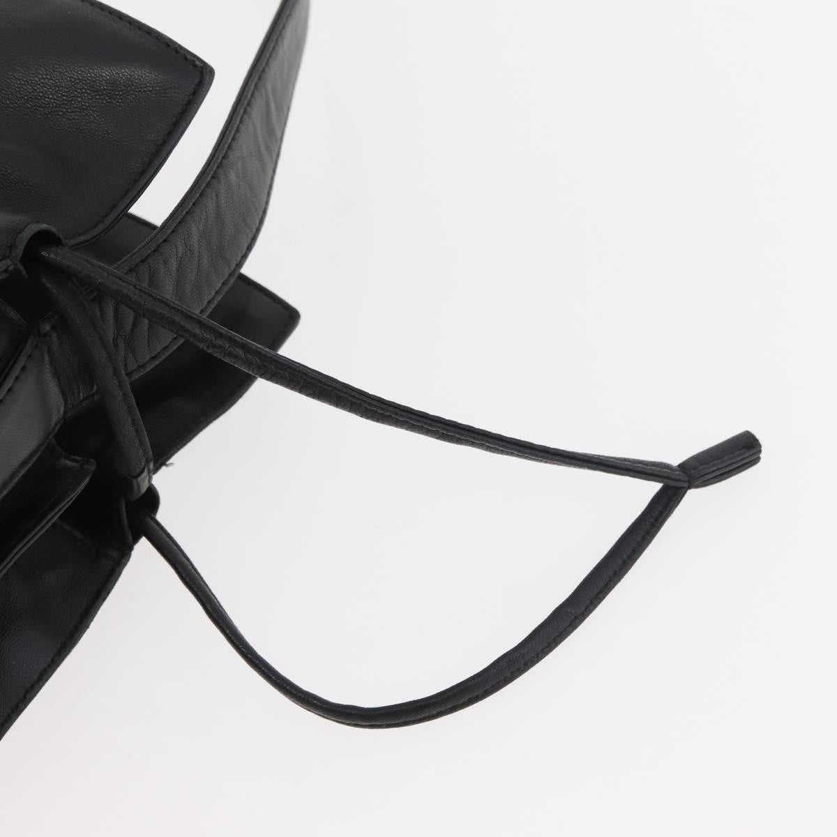 Loewe Flamenco Leather Black Leather Shoulder Bag Bag (Pre-Owned)
