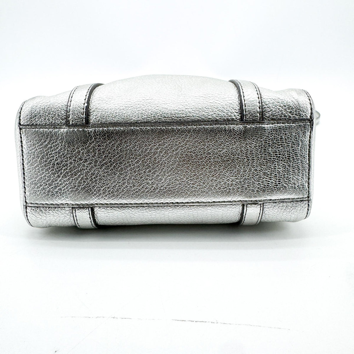 Balenciaga Everyday Patent Silver Leather Tote Bag Bag (Pre-Owned)