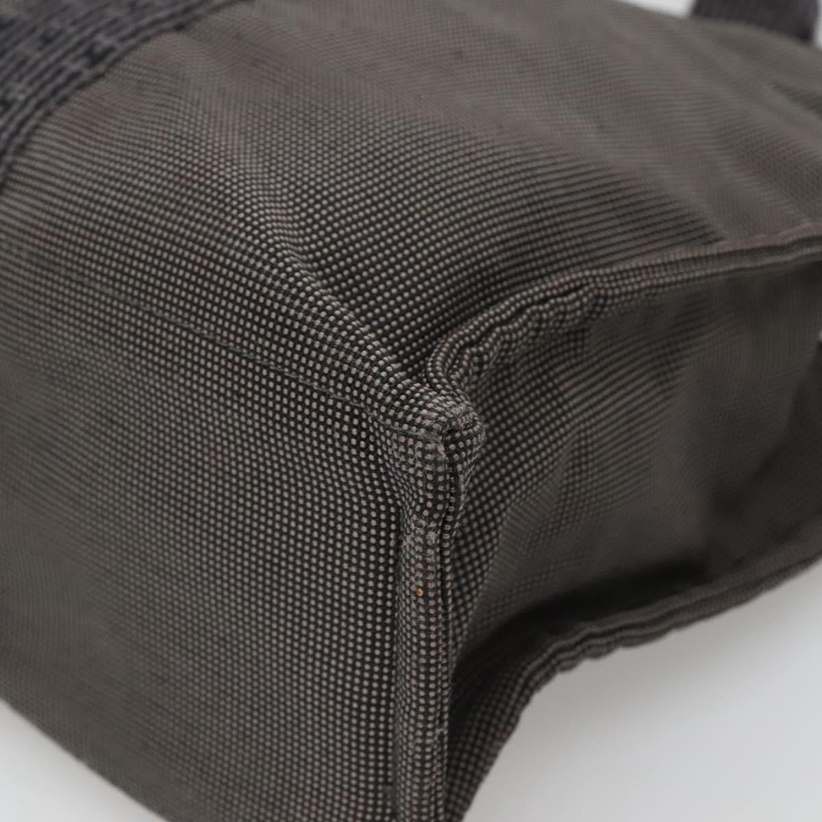 Hermes Fourre Tout Toile Gray Canvas Tote Bag Bag (Pre-Owned)