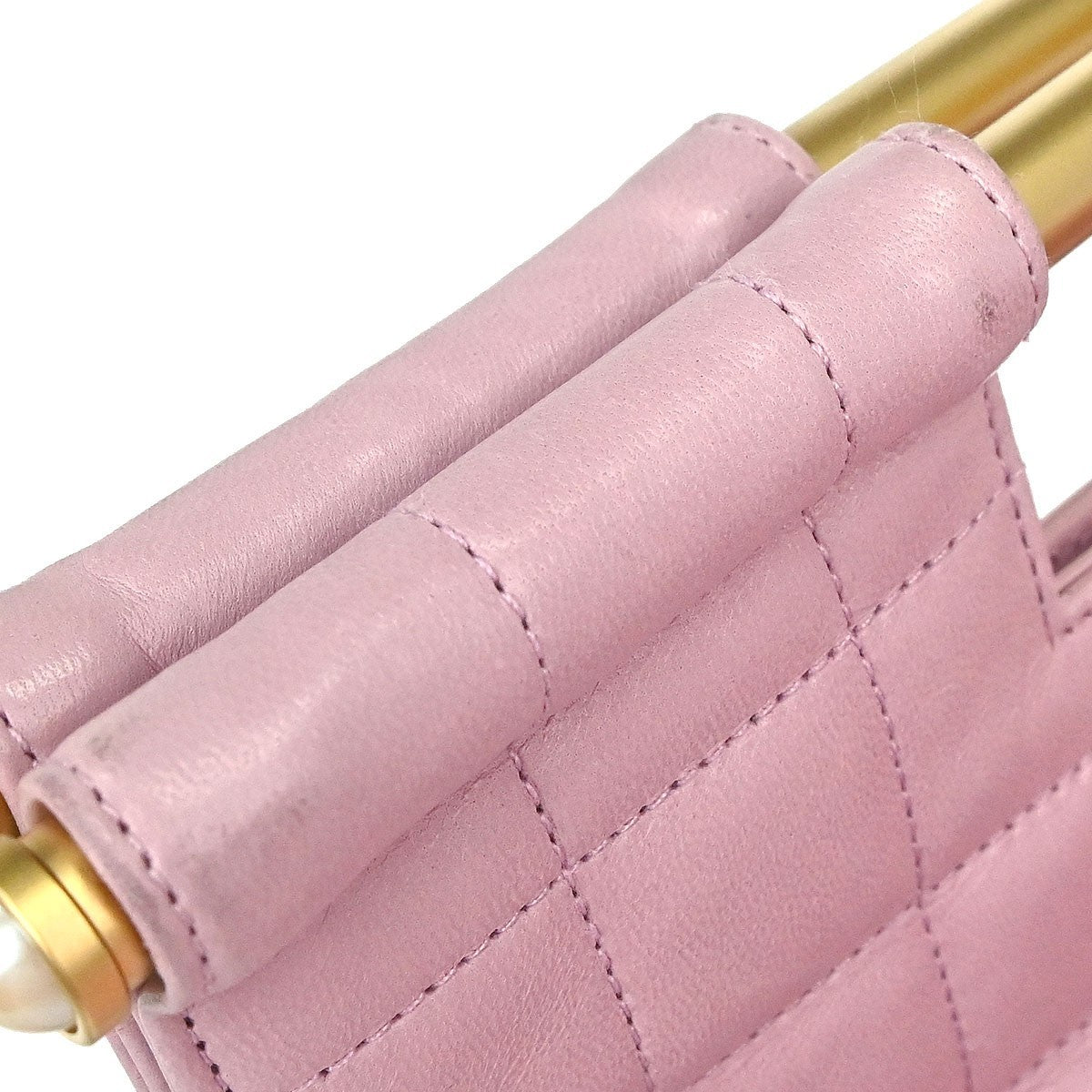 Chanel Chanel Coco Mark Leather Tote Leather Pink Leather Handbag (Pre-Owned)