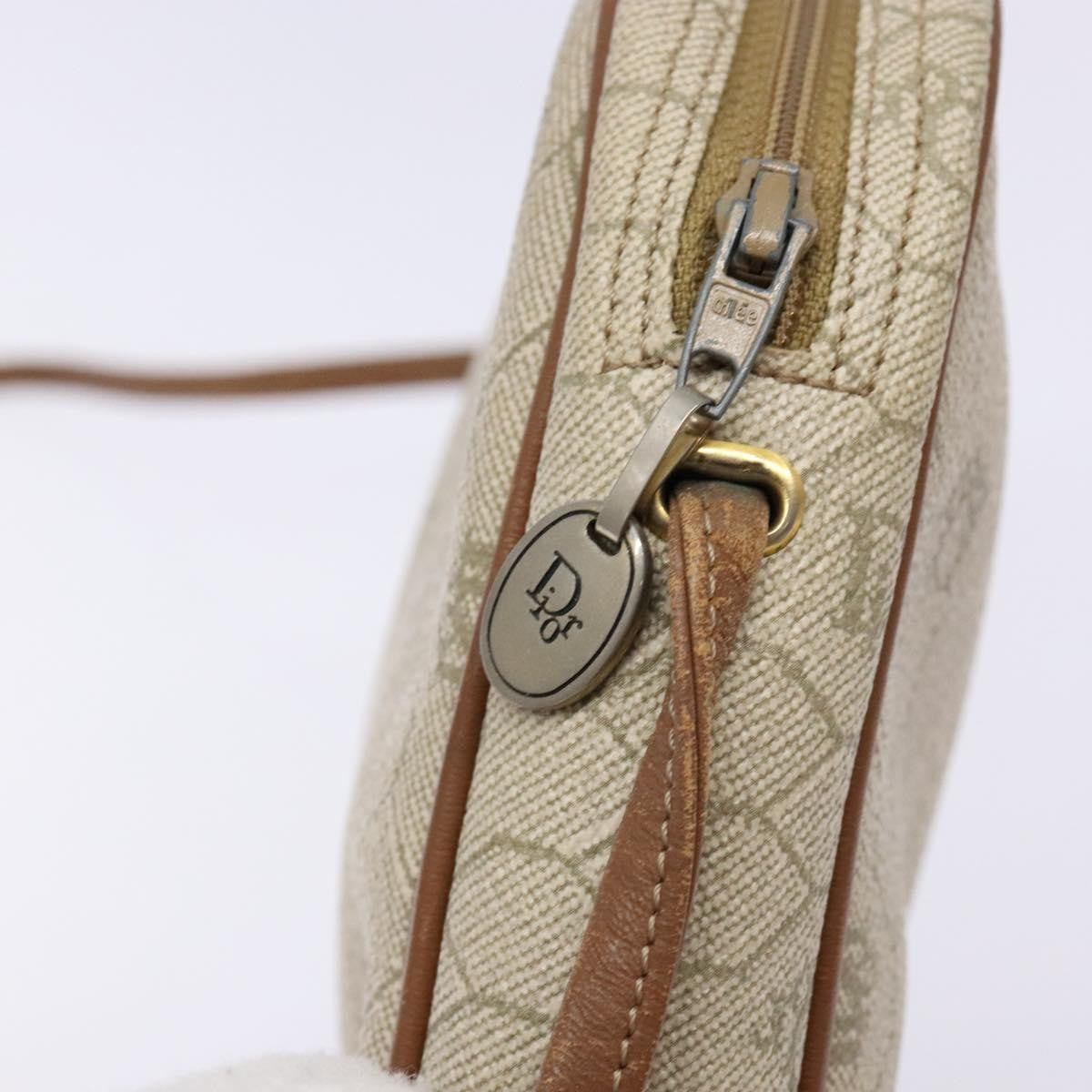 Christian Dior Vintage Honeycomb Canvas Beige Canvas Bag (Pre-Owned)