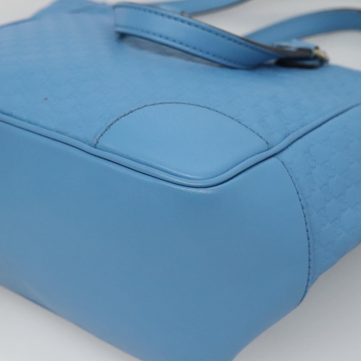 Gucci Bree Convertible Tote Microguccissima Leather Blue Leather Tote Bag Bag (Pre-Owned)