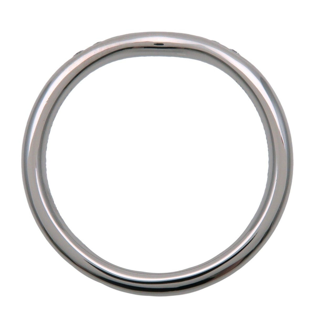 Tiffany & Co. Elsa Peretti Curved Wedding Band Platinum With Diamonds Silver Platinum Ring Jewelry (Pre-Owned)