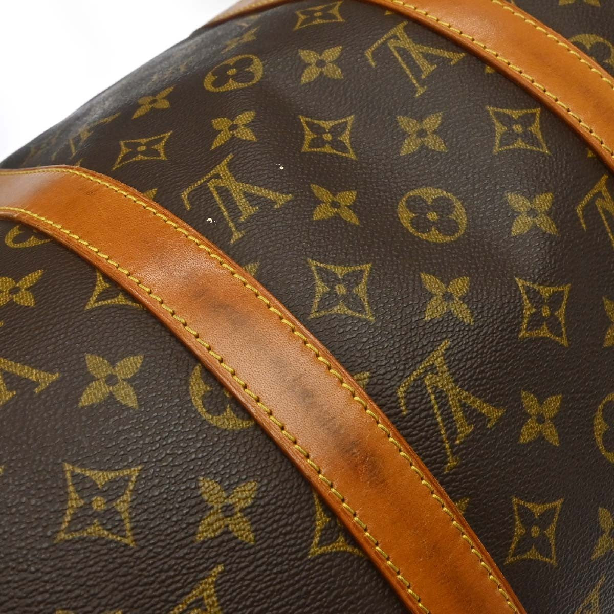 Louis Vuitton Keepall Monogram Canvas Brown Canvas Travel Bag Bag (Pre-Owned)