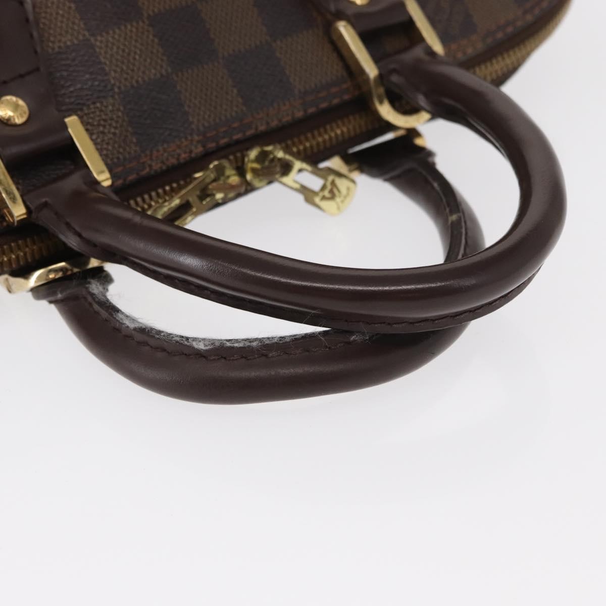 Louis Vuitton Alma Damier Brown Canvas Handbag (Pre-Owned)