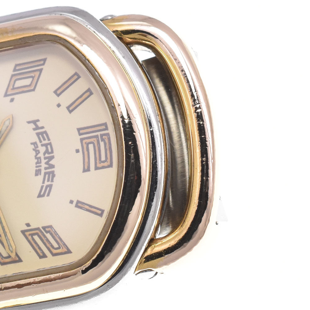 Hermes Rallye Quartz Stainless Steel And Plated Metal Watch (Pre-Owned)