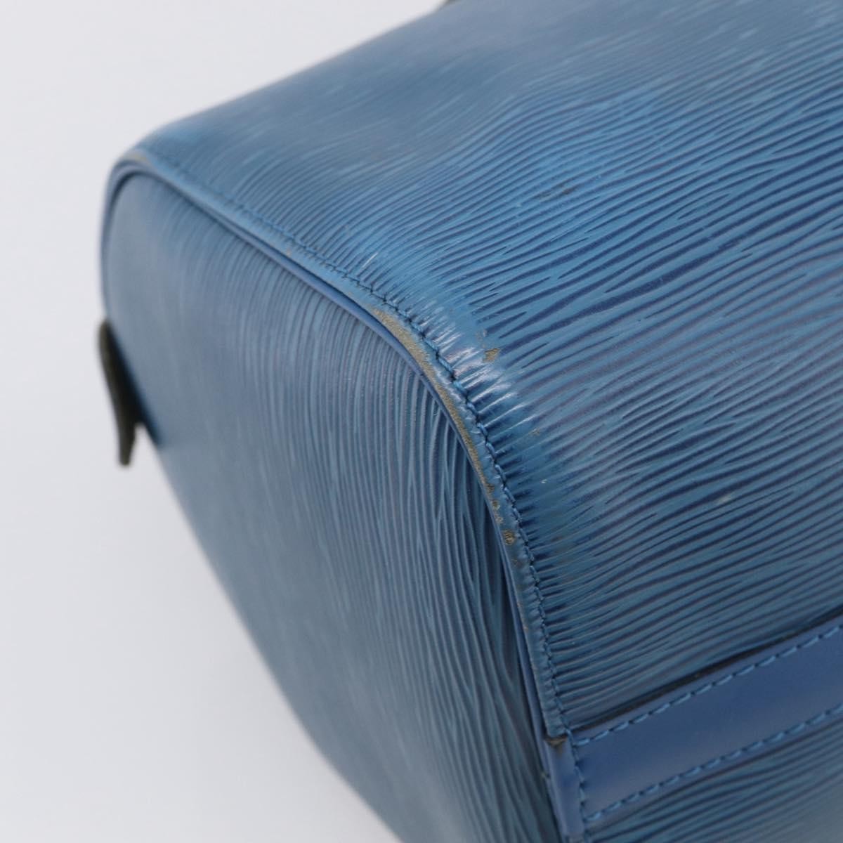Louis Vuitton Speedy Epi Leather Blue Leather Handbag (Pre-Owned)