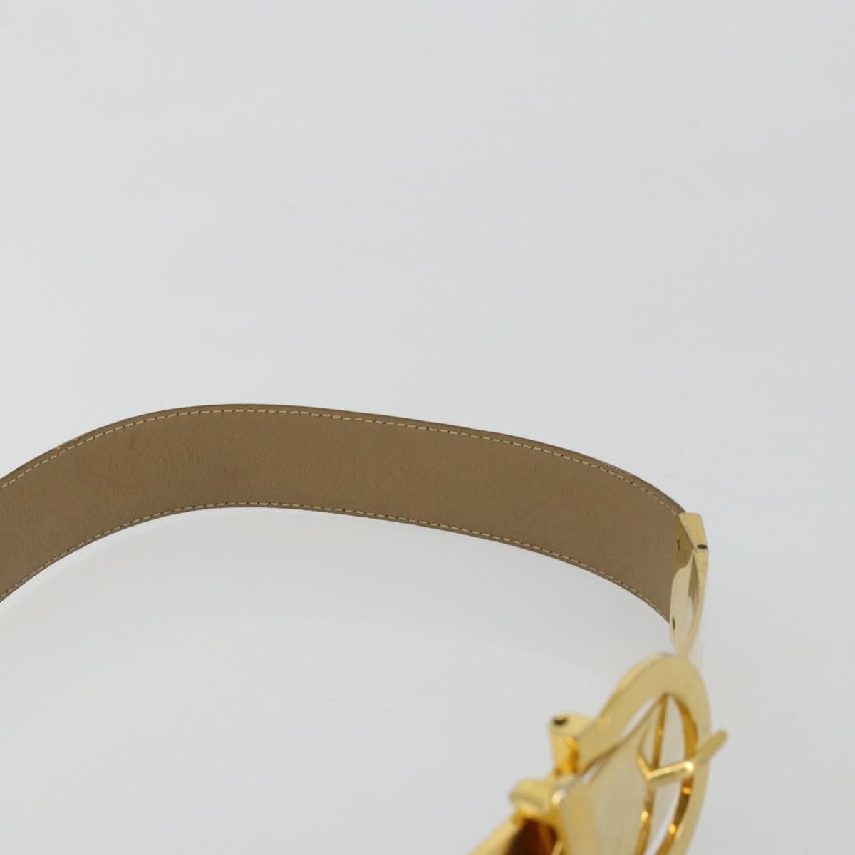 Salvatore Ferragamo Gancini Buckle Reversible Belt Leather White Leather Belts Accessory (Pre-Owned)